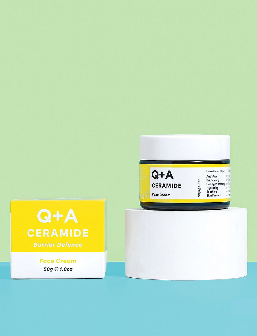 Q+A - Q+A Ceramide Defence Face Cream - päevakreemid - clear - 0
