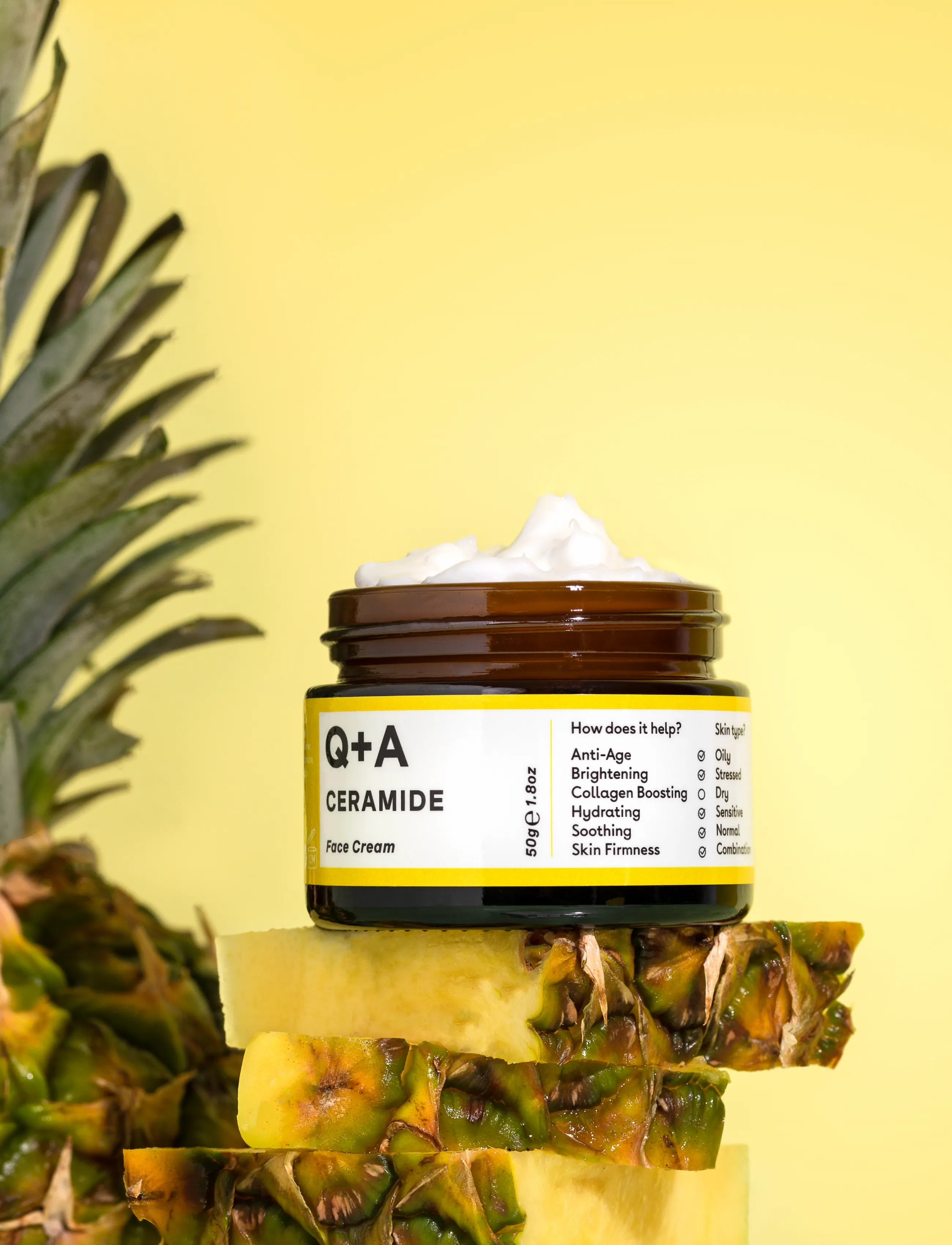 Q+A - Q+A Ceramide Defence Face Cream - dagkräm - clear - 4