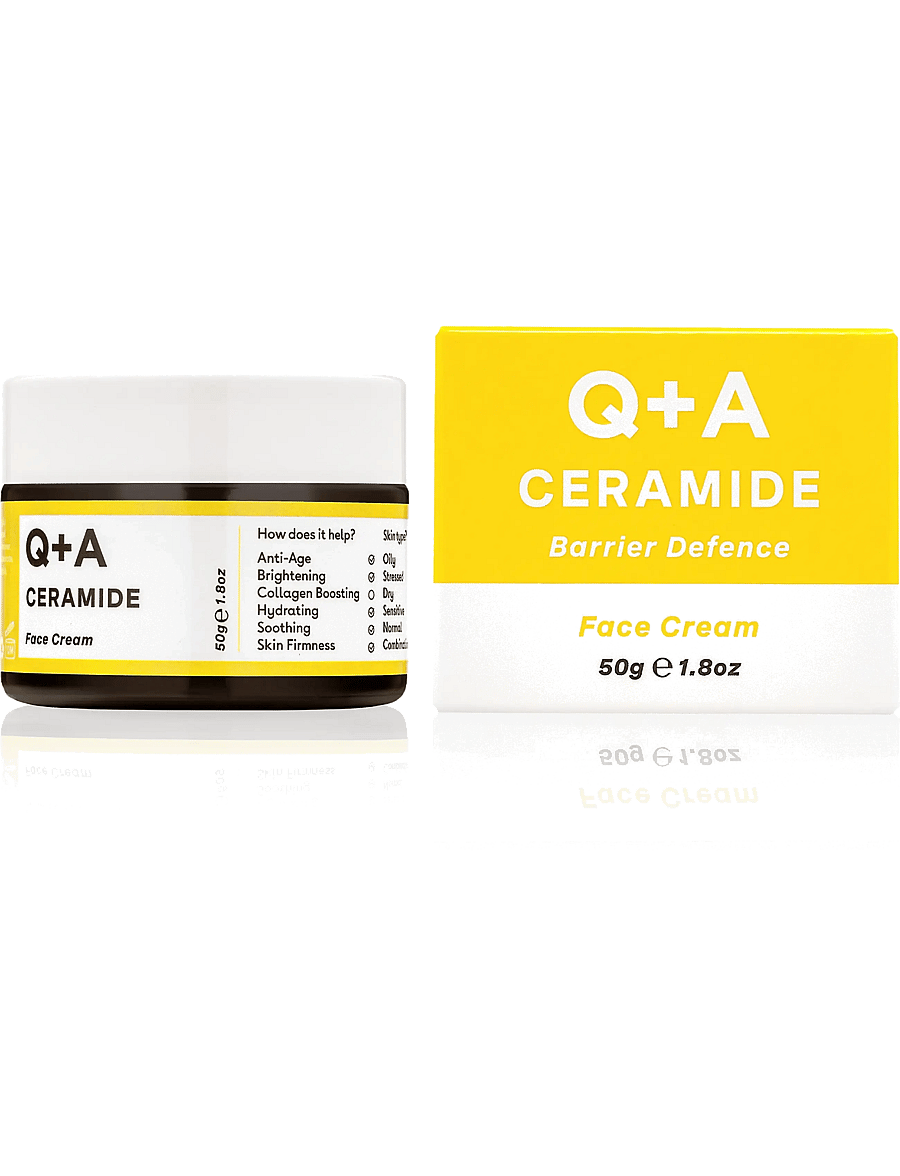 Q+A - Q+A Ceramide Defence Face Cream - päevakreemid - clear - 3