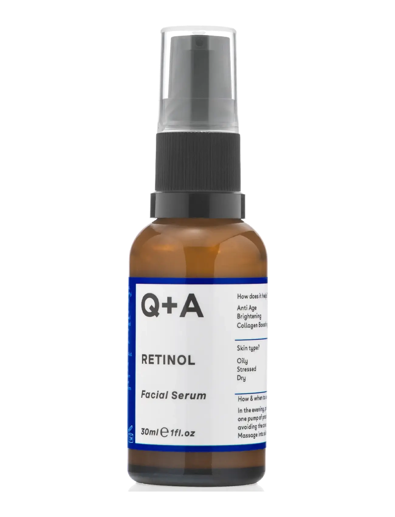 Q+A Retinol 0.2% Serum, Serum, Nude, Str: 30 ML