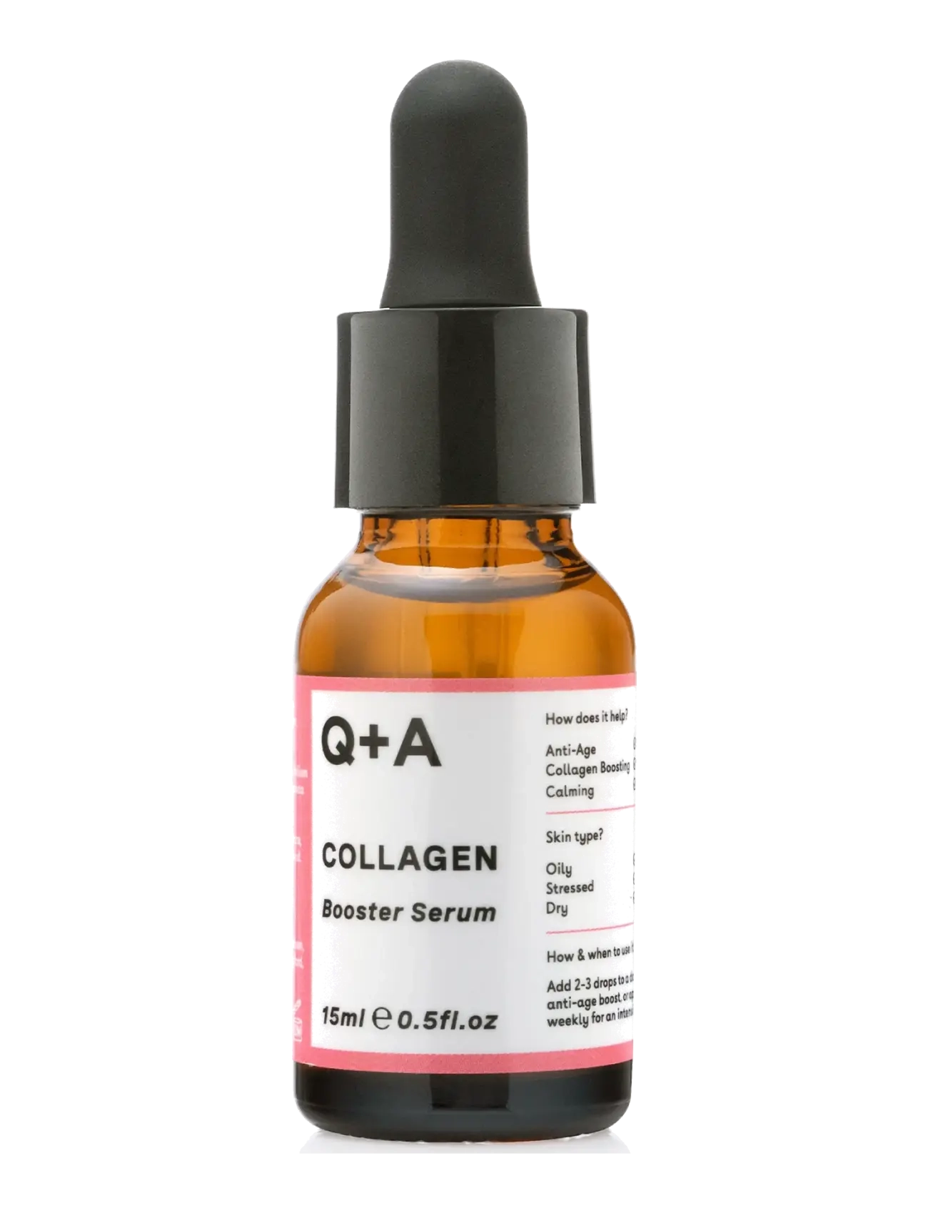 Q+A Collagen Booster Serum, Serum, Nude, Str: 15 ML