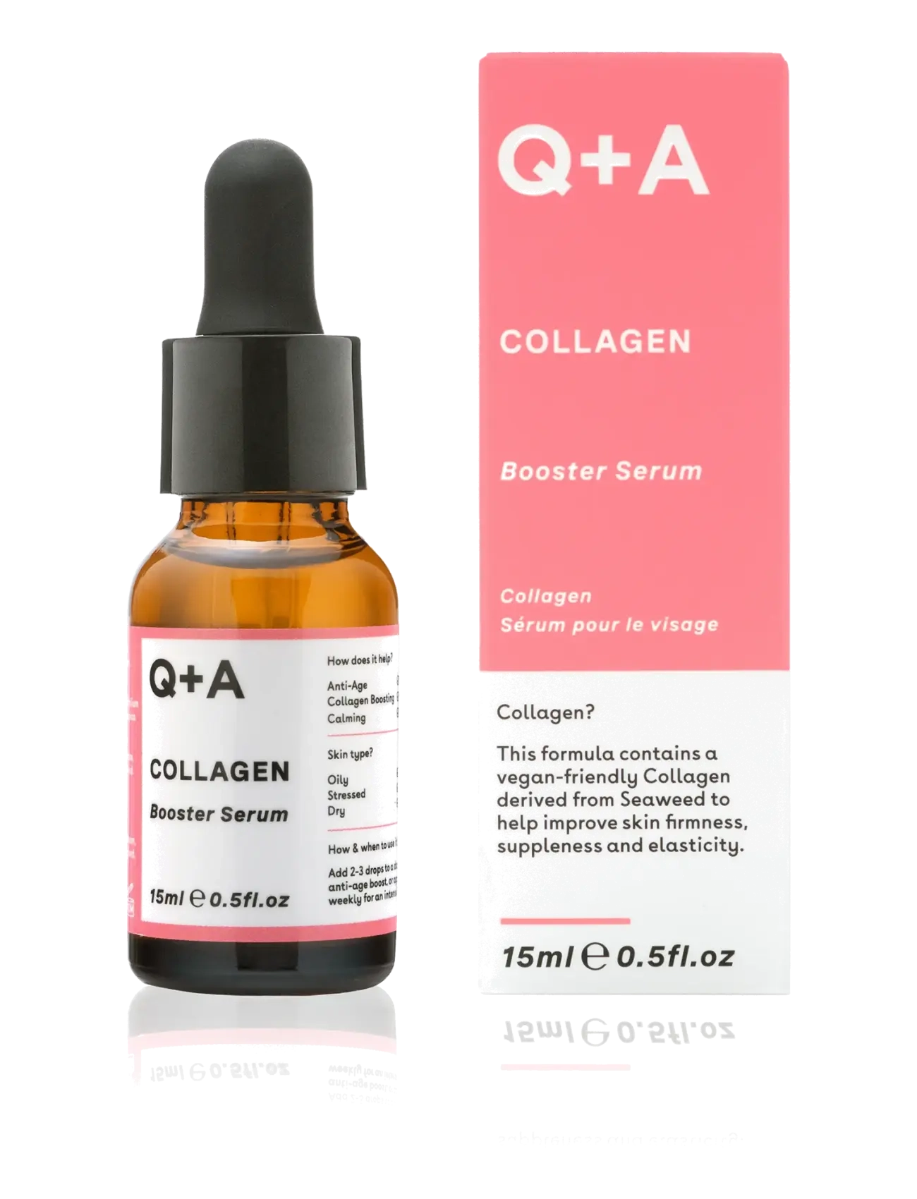 Q+A - Q+A Collagen Booster Serum - resestorlekar & kits - clear - 3