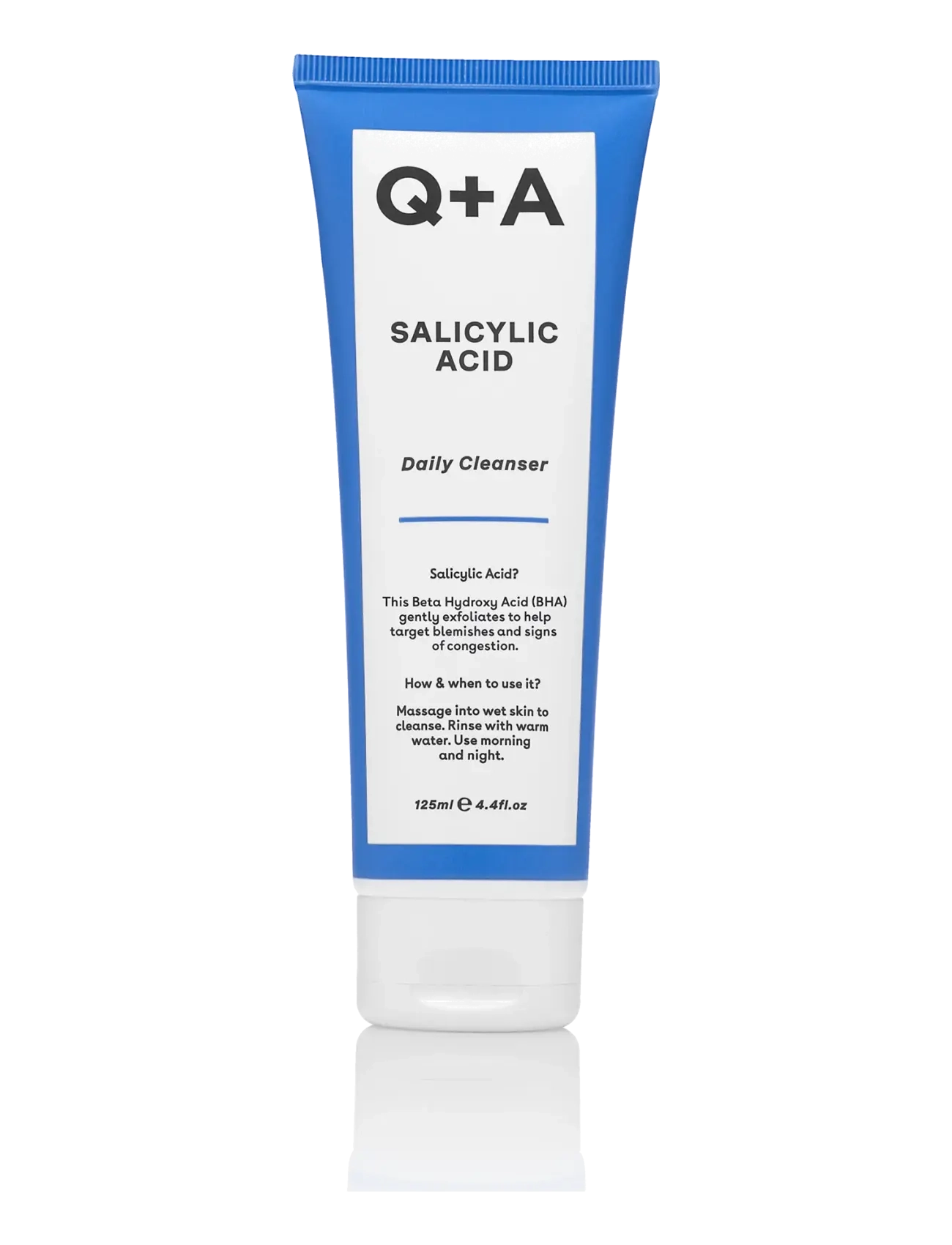 Q+A Salicylic Acid Cleanser, Ansigtsvask & Rensemiddel, Nude, Str: 125 ML