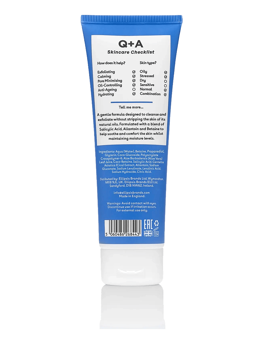 Q+A - Q+A Salicylic Acid Cleanser - näopesu - clear - 1