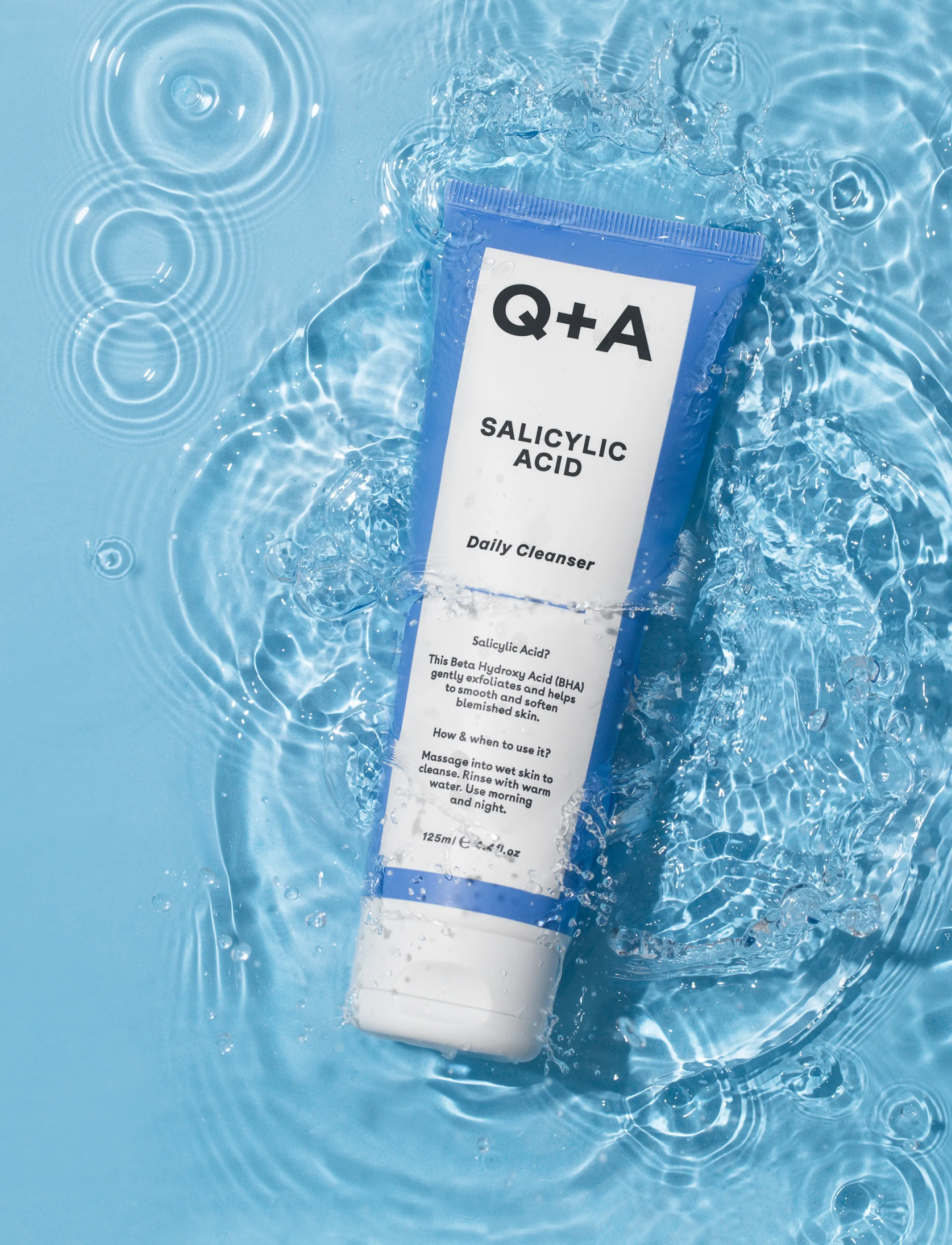 Q+A - Q+A Salicylic Acid Cleanser - rengöringsgel - clear - 3