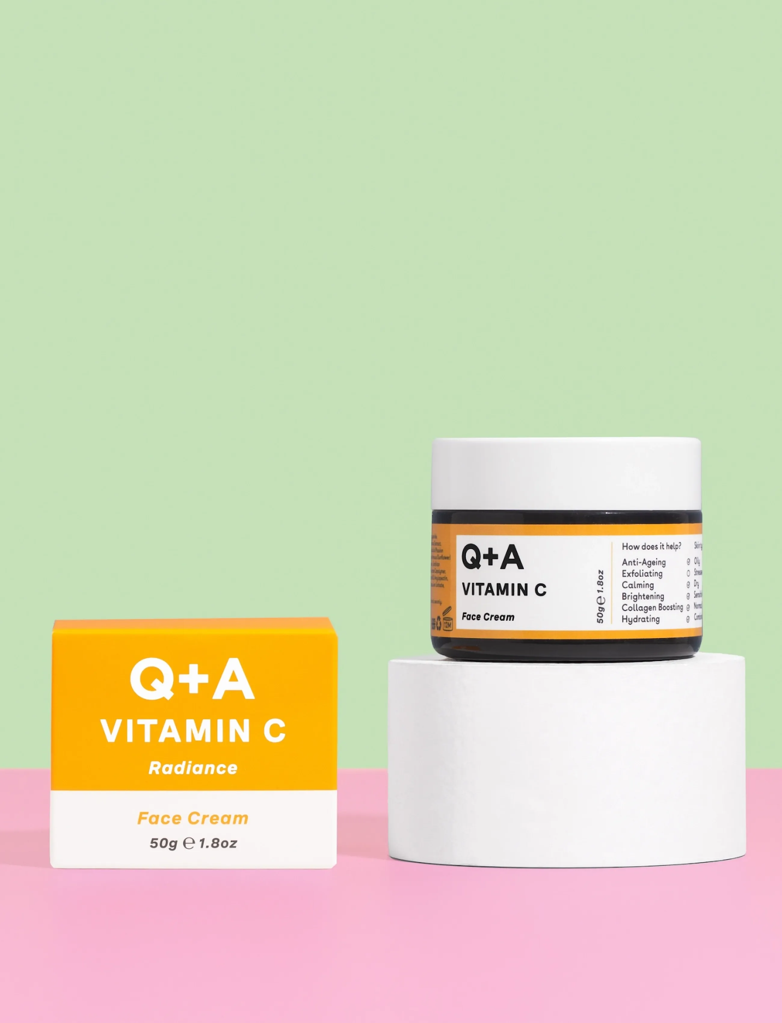 Q+A - Q+A Vitamin C Radiance Face Cream - dagkräm - clear - 3