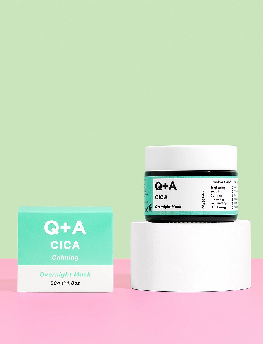 Q+A - Q+A Cica Overnight Face Mask - Öömask - clear - 0