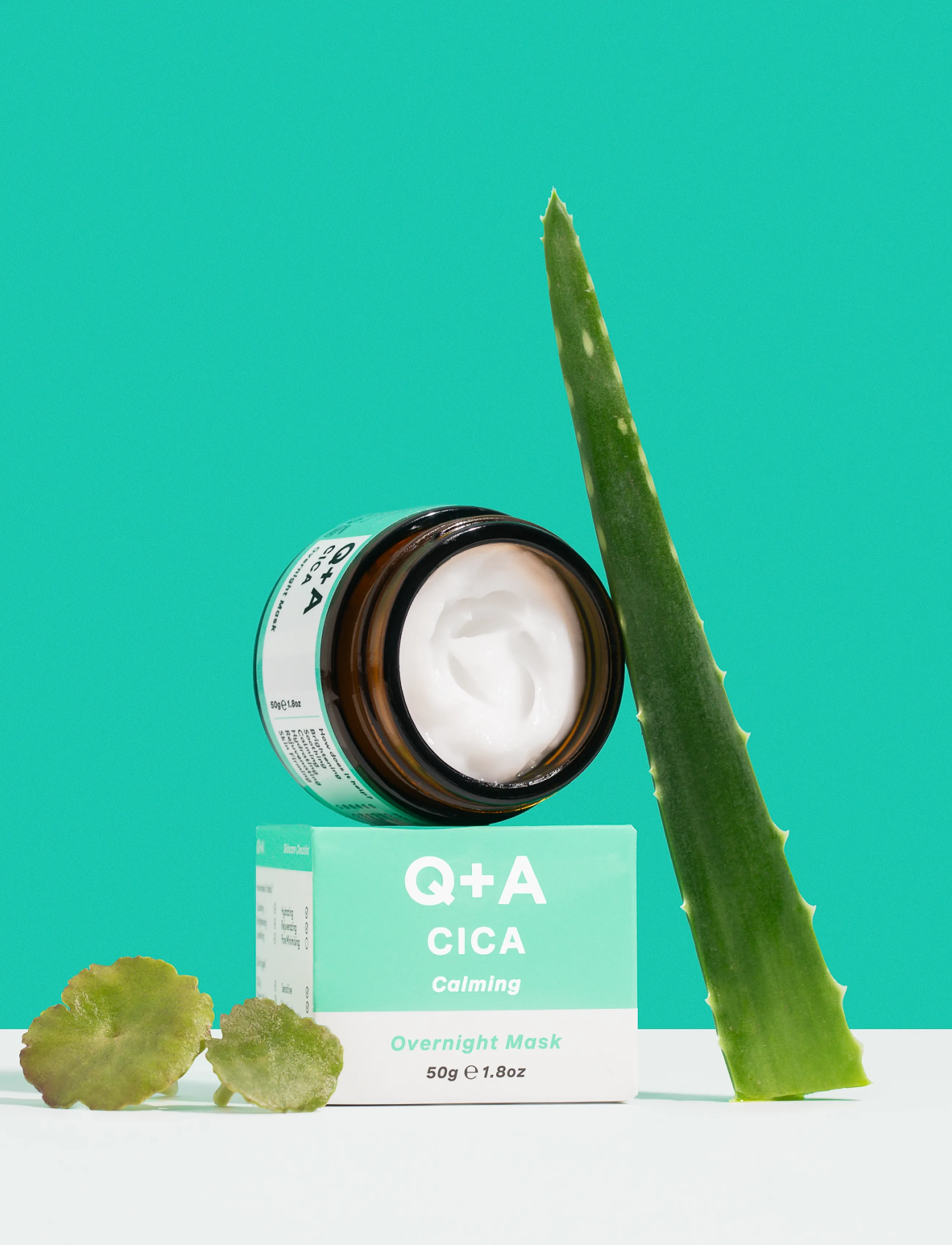 Q+A - Q+A Cica Overnight Face Mask - nattmasker - clear - 4