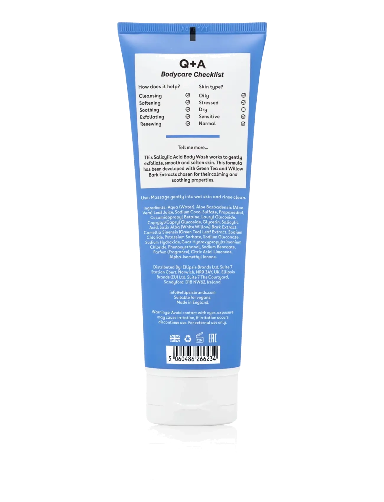Q+A - Q+A Salicylic Acid Body Wash - duschgel & duscholjor  - clear - 2