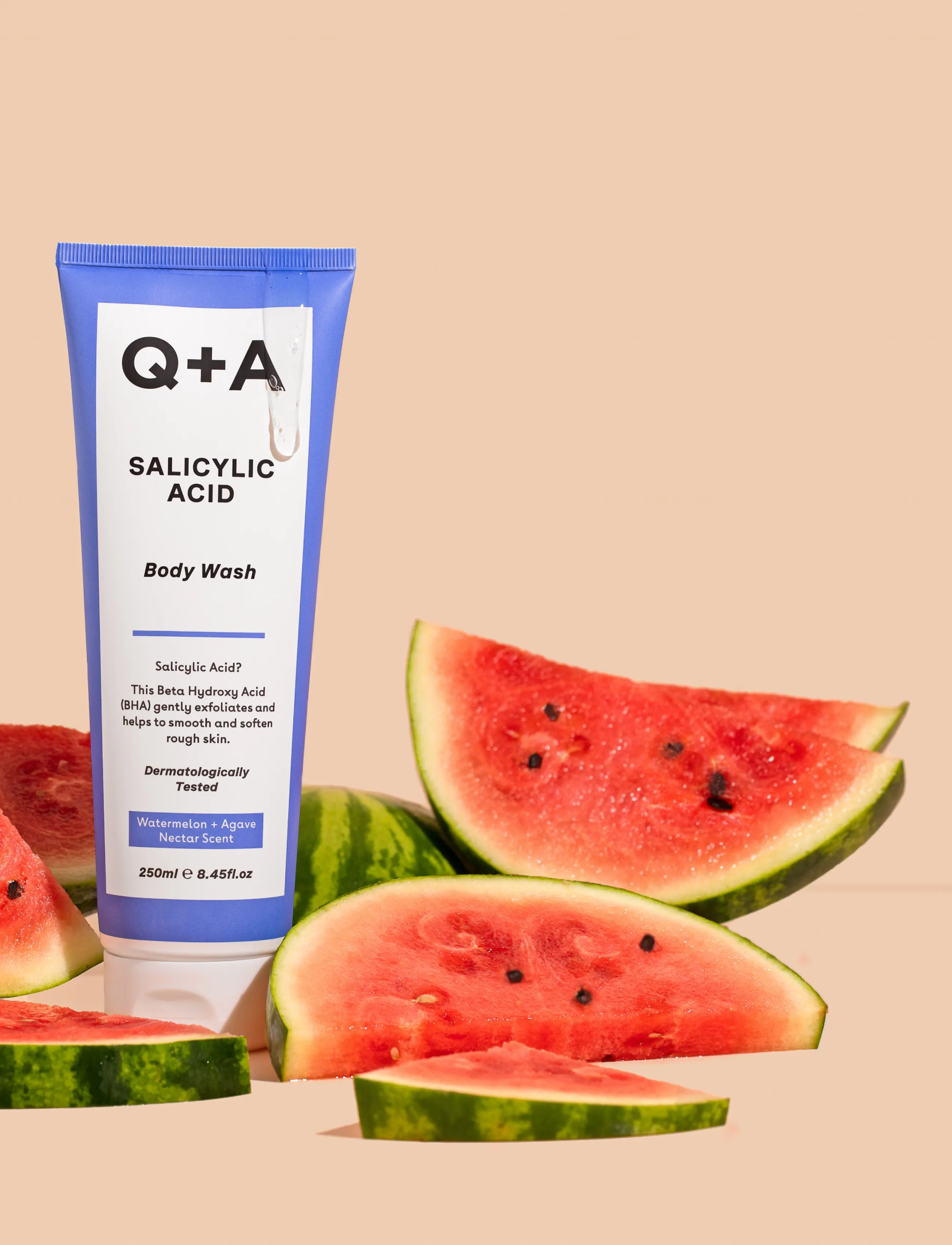 Q+A - Q+A Salicylic Acid Body Wash - duschgel & duscholjor  - clear - 3