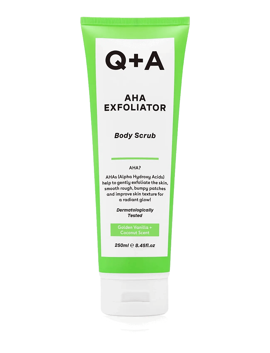 Q+A - Q+A AHA Exfoliator Body Scrub - keha koorimine - clear - 1