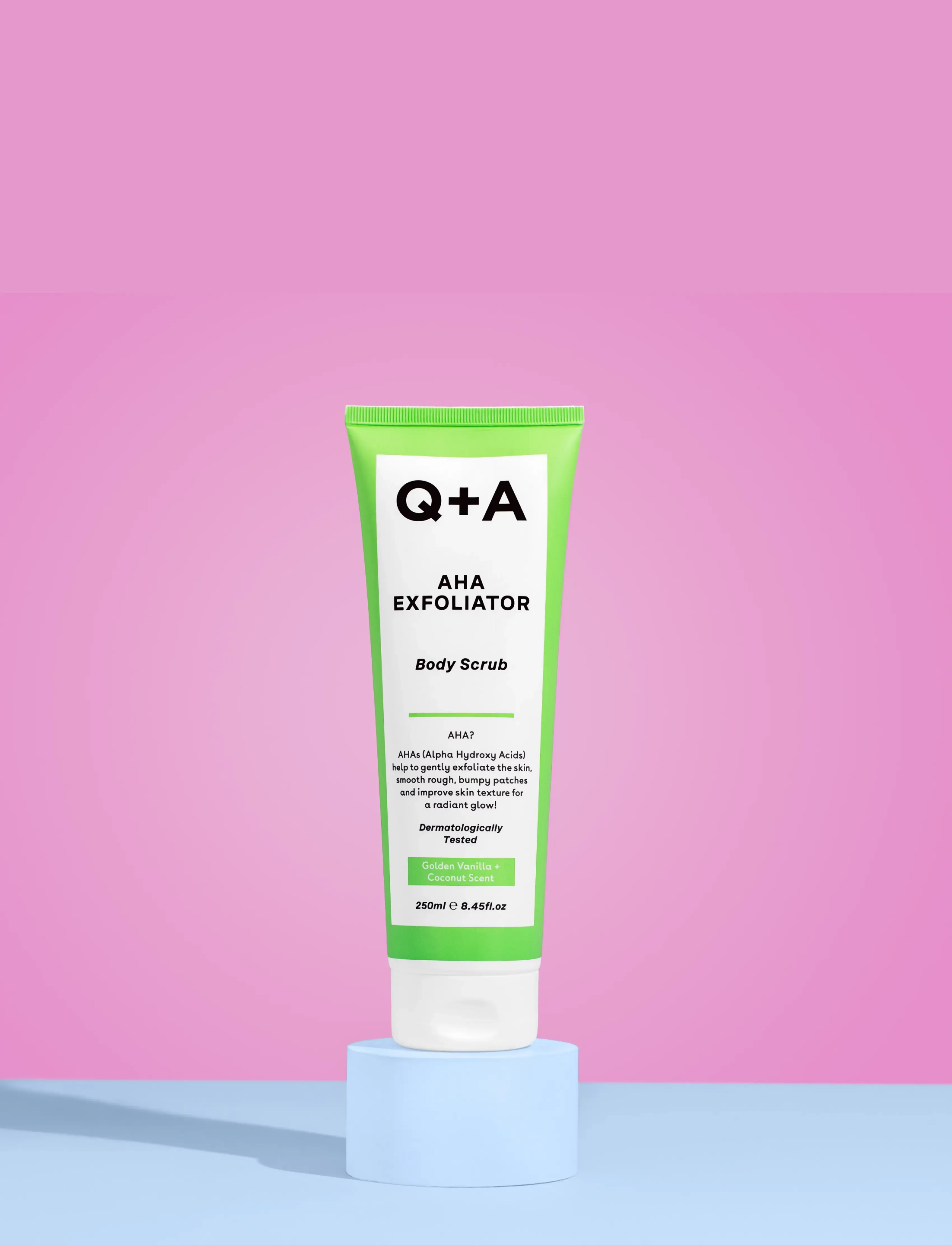 Q+A Q+A Aha Exfoliator Body Scrub, 250 ml, Nude, Krop > Scrub Og Eksfolierende Midler, Dame