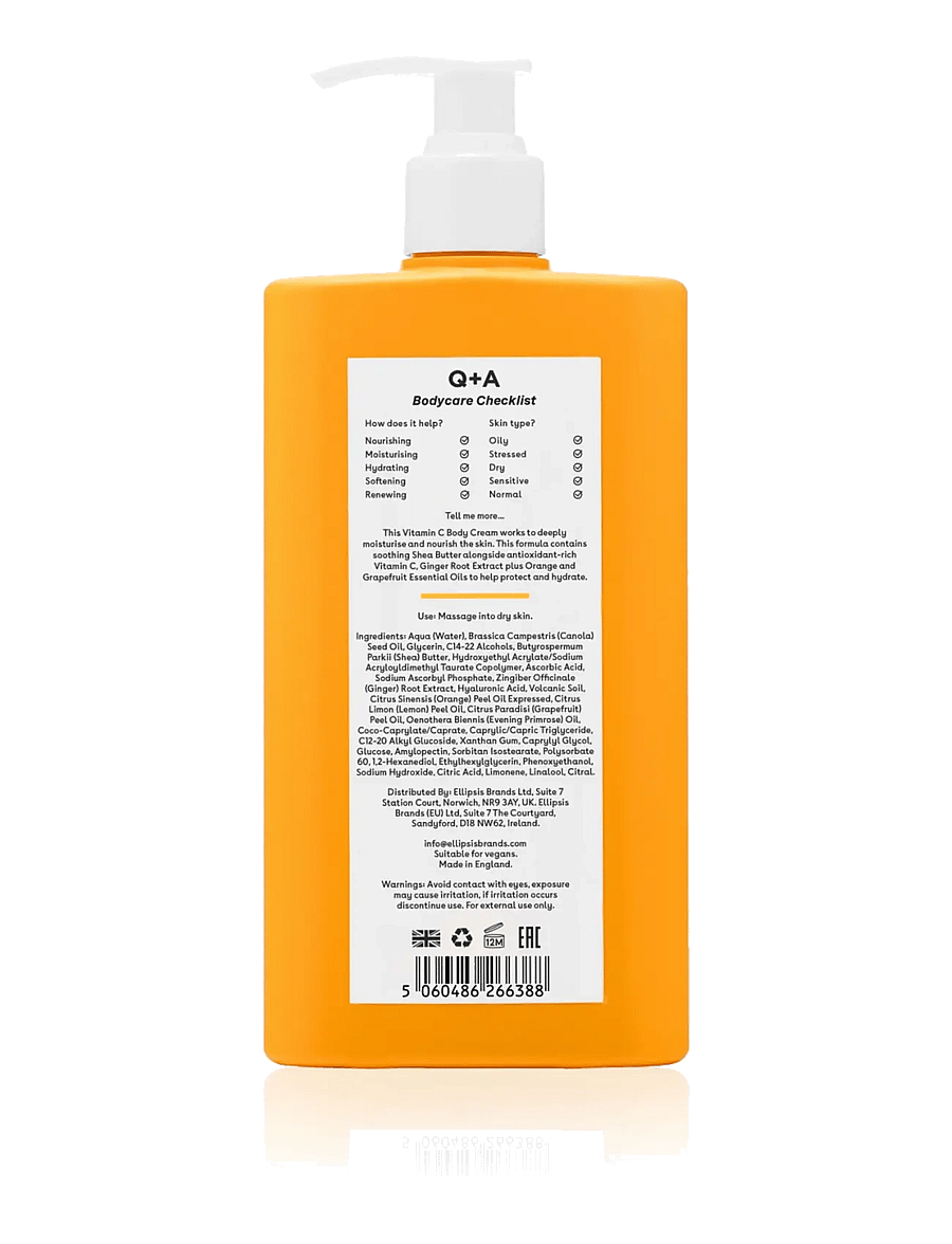 Q+A - Q+A Vitamin C Body Cream - kreemid - clear - 2