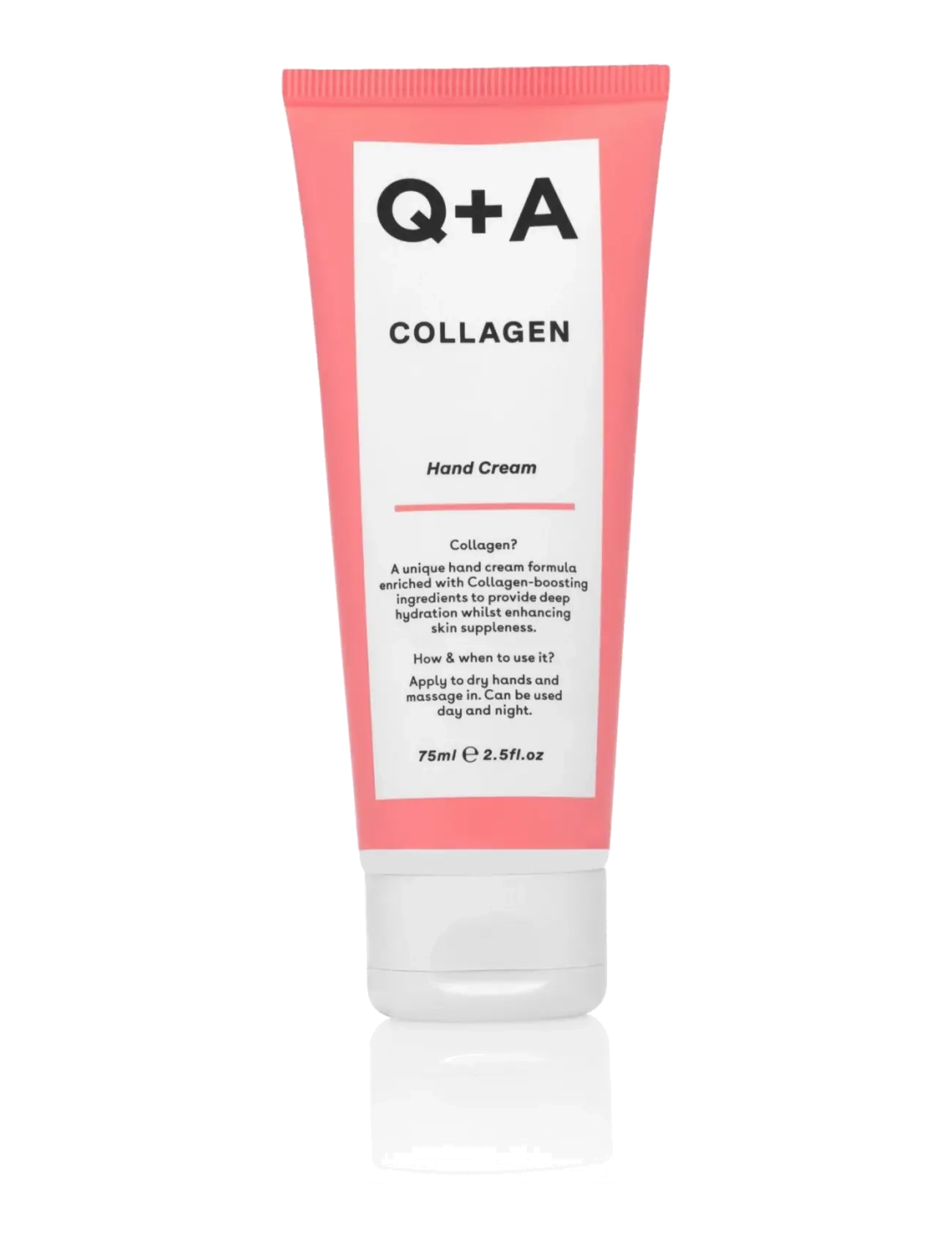 Q+A Collagen Hand Cream, Hand Creme, Nude, Str: 75 ML