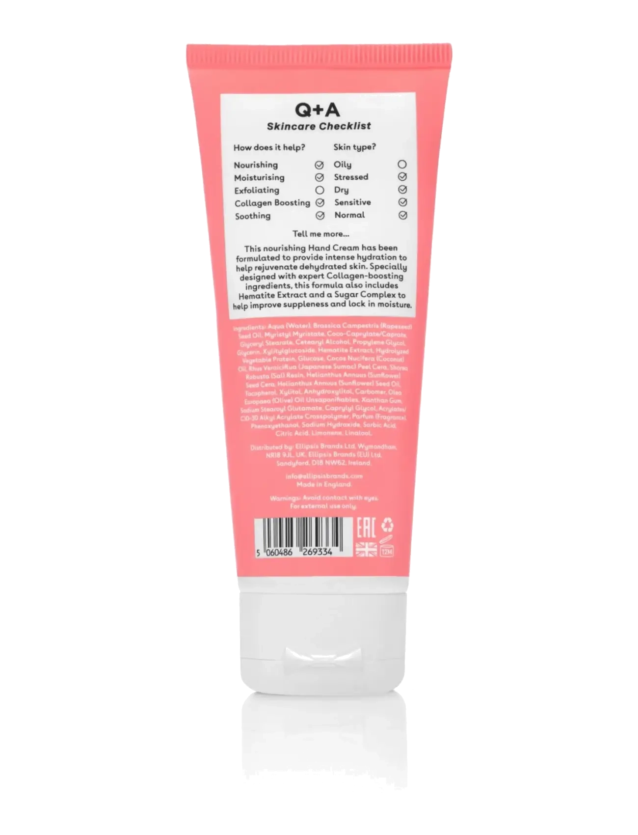 Q+A - Q+A  Collagen Hand Cream - handkräm - clear - 2