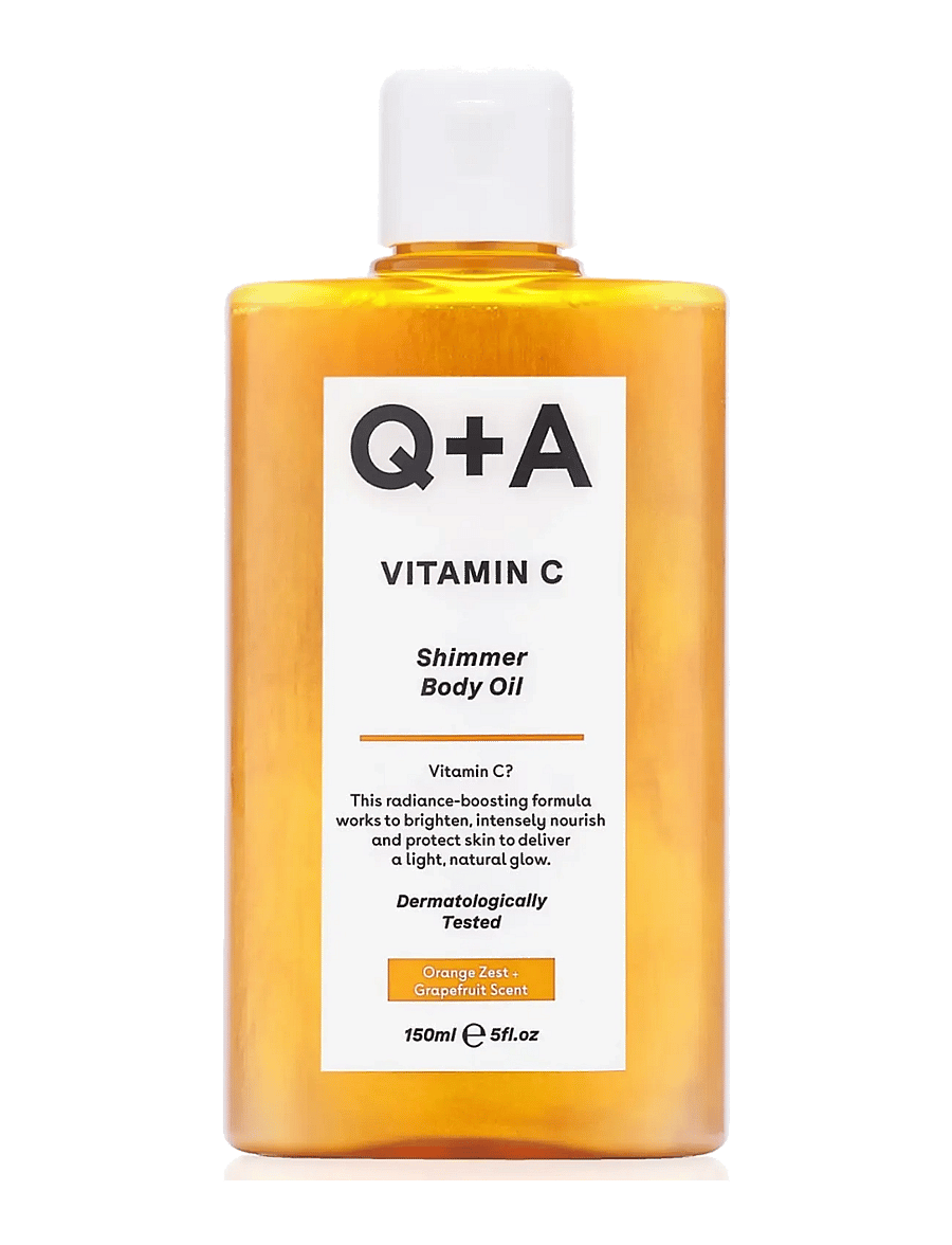 Q+A - Q+A Vitamin C Shimmer Body Oil - kehaõlid - clear - 1