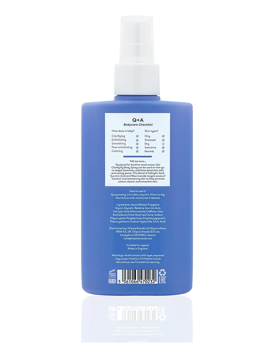 Q+A - Q+A Salicylic Acid Clarifying Body Spray - keha koorimine - clear - 2