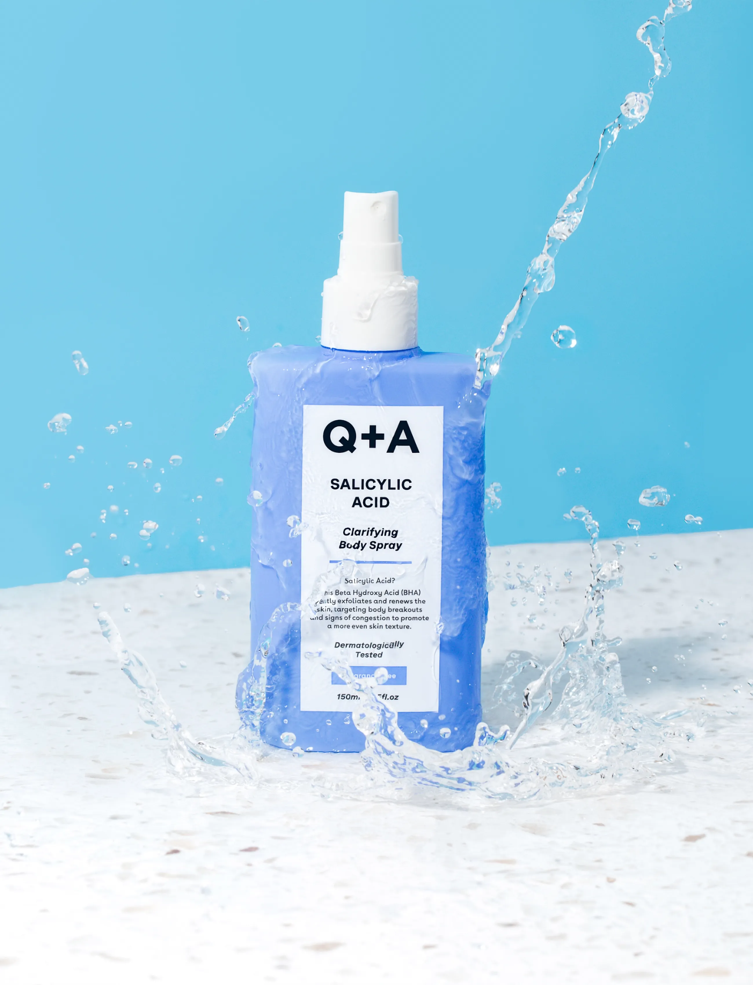 Q+A - Q+A Salicylic Acid Clarifying Body Spray - skrubb & exfoliators - kropp  - clear - 3