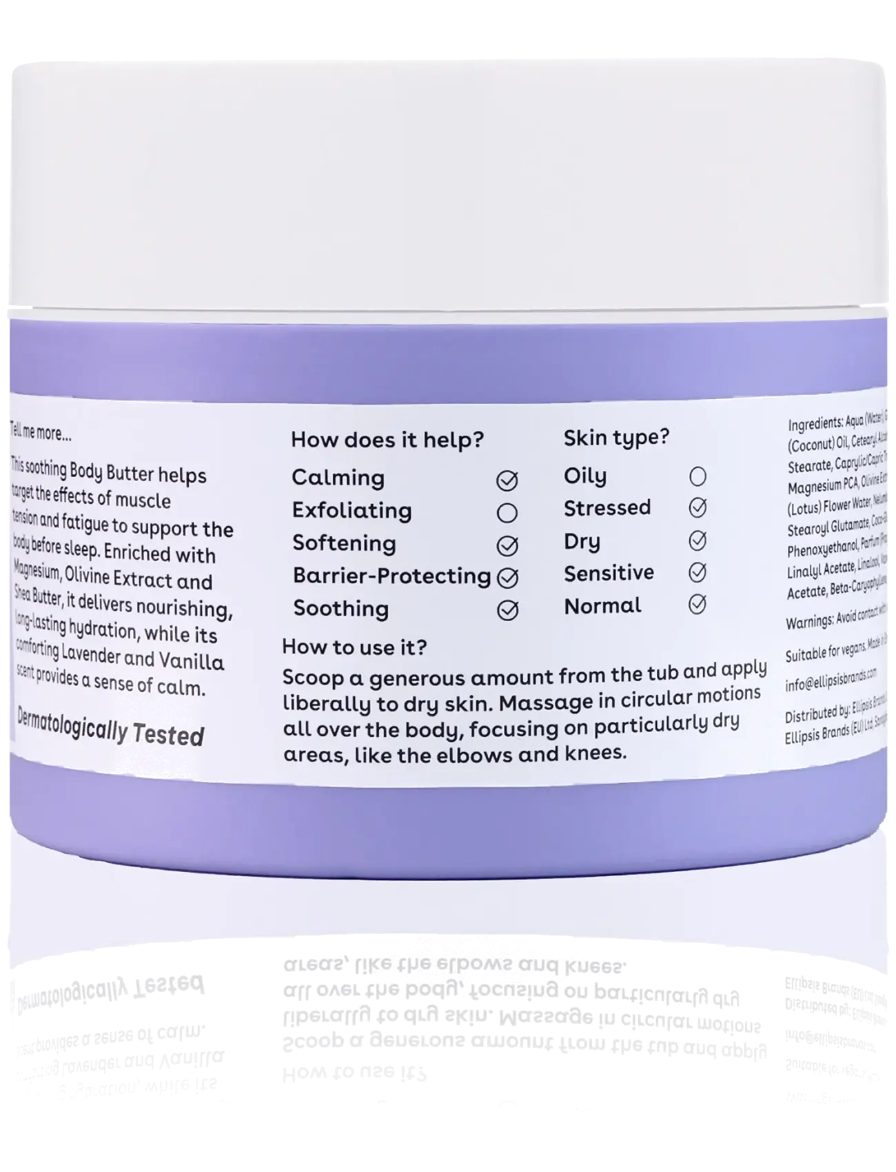 Q+A Magnesium Body Butter kroppsvård dam – bild 2