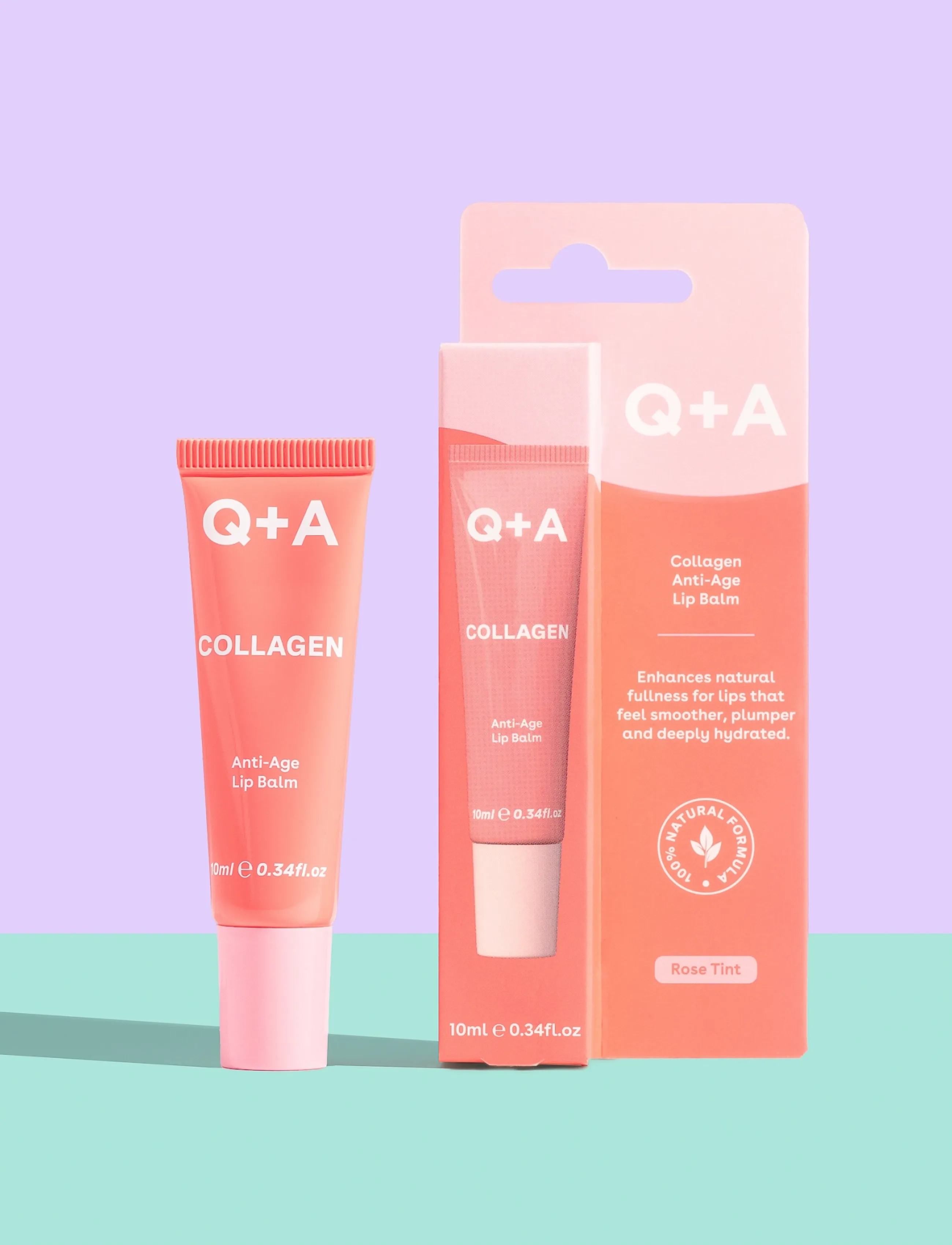 Q+A - Q+A Collagen Rose Tint Lip Balm - clear - 4