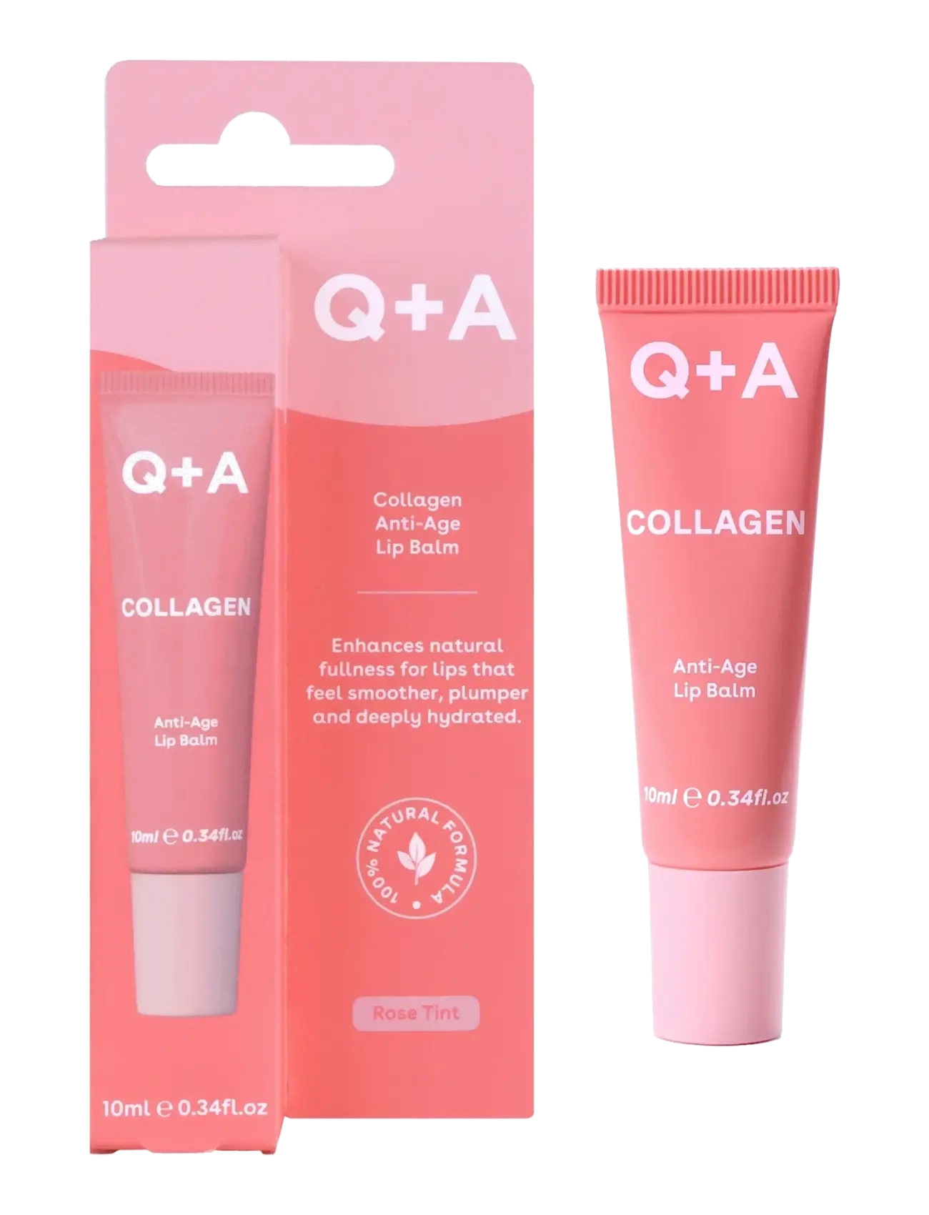 Q+A - Q+A Collagen Rose Tint Lip Balm - clear - 3