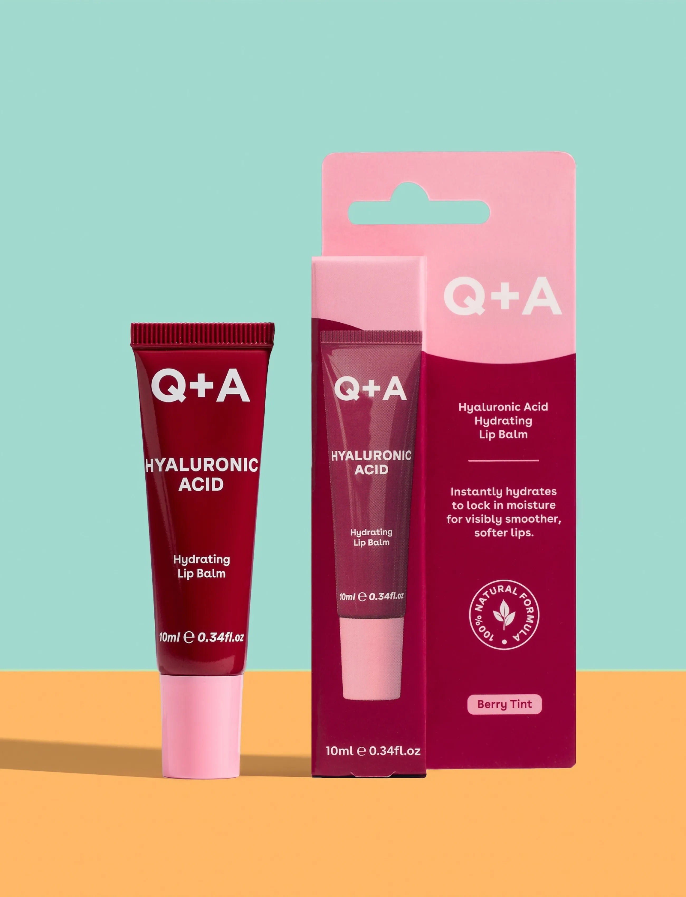 Q+A - Q+A Hyaluronic Acid Berry Tint Lip Balm - clear - 4
