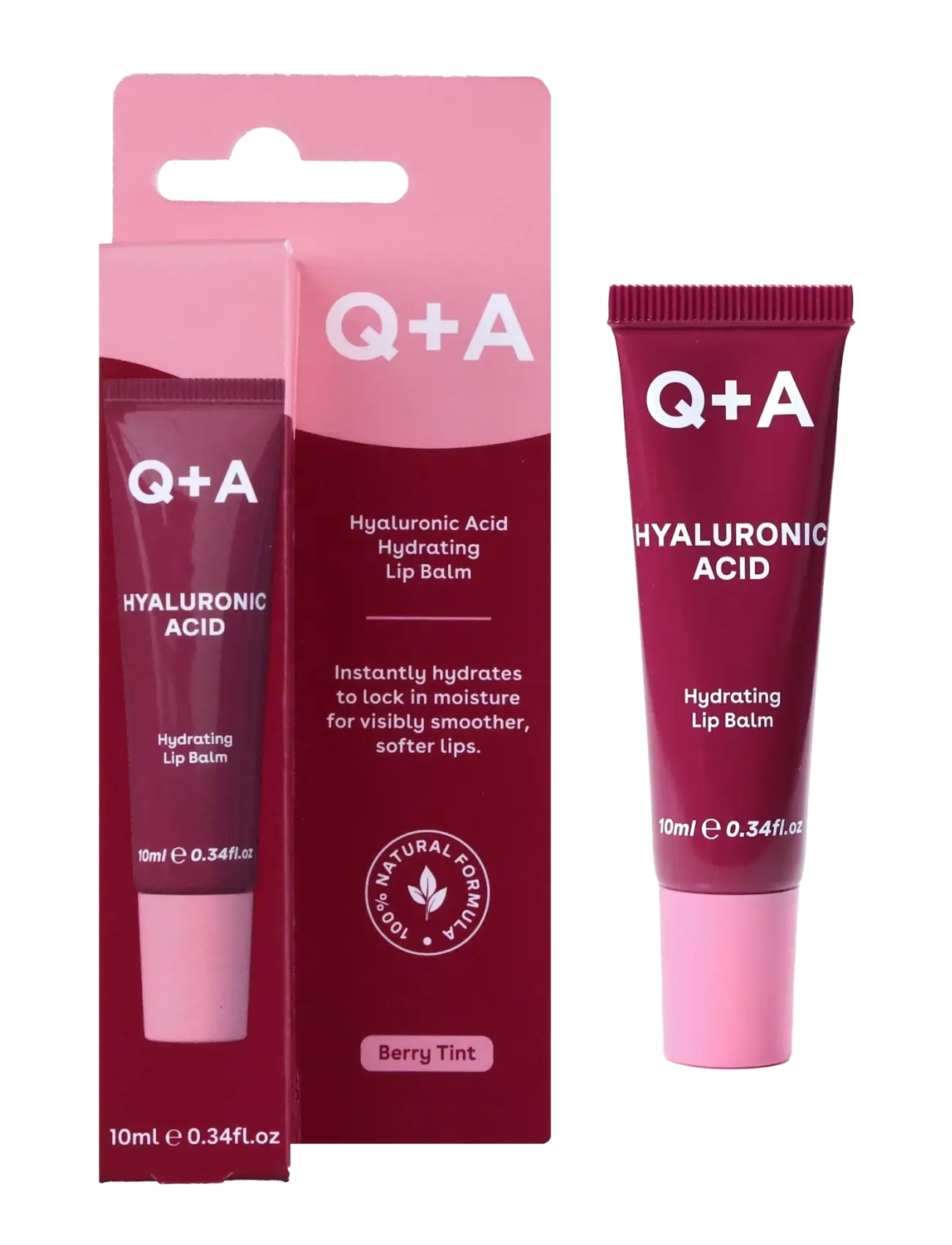 Q+A - Q+A Hyaluronic Acid Berry Tint Lip Balm - clear - 3