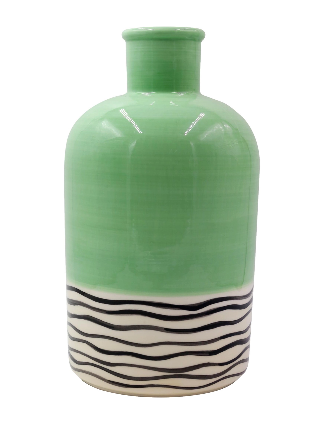 Que Rico Vase Río Cebra Loca, 30 cm, Vases, Grün - Other Homeware