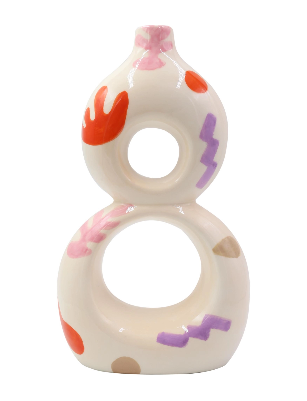 Que Rico Vase Carlota Funky Fiesta, 29.5 cm, Vases, Mehrfarbig/gemustert - Other Homeware