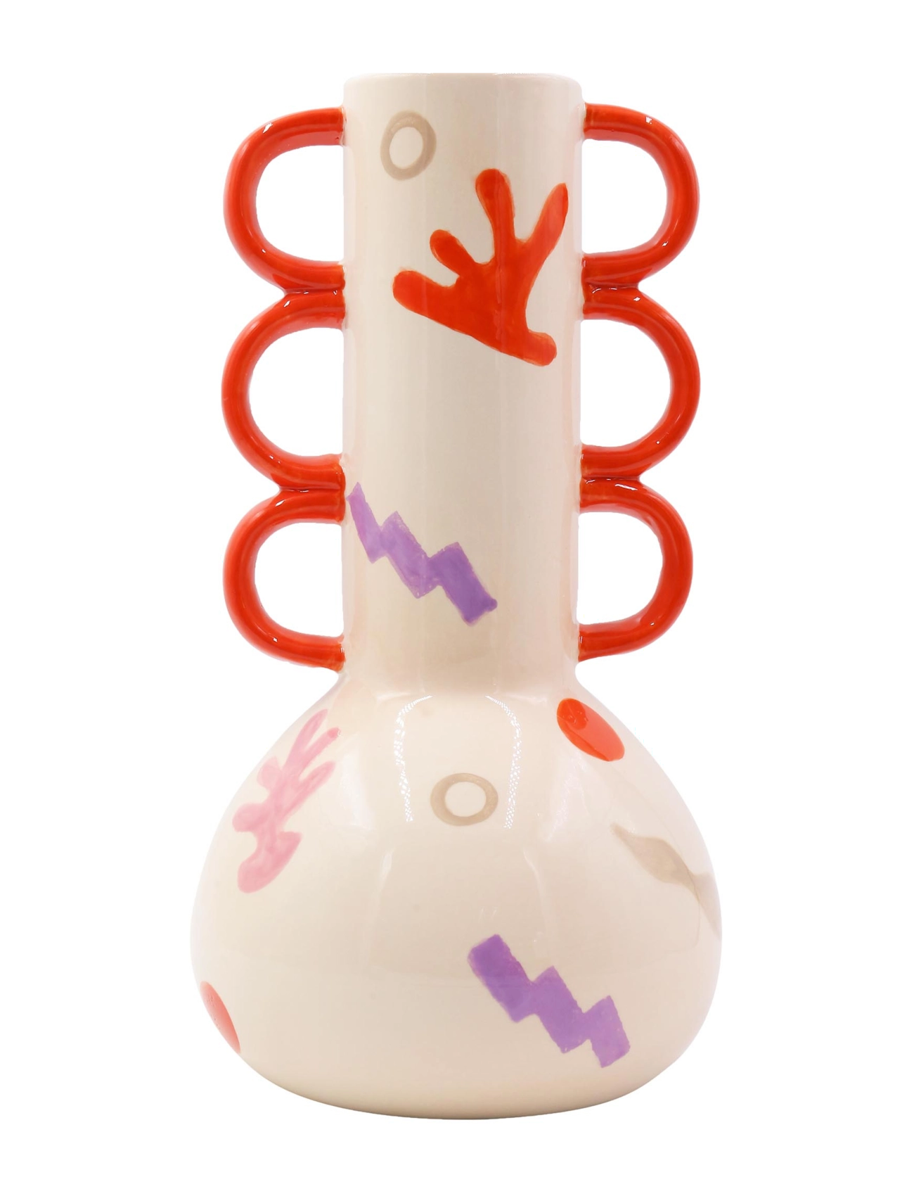 Que Rico Vase Tomás Funky Fiesta, 29.5 cm, Vases, Mehrfarbig/gemustert - Other Homeware