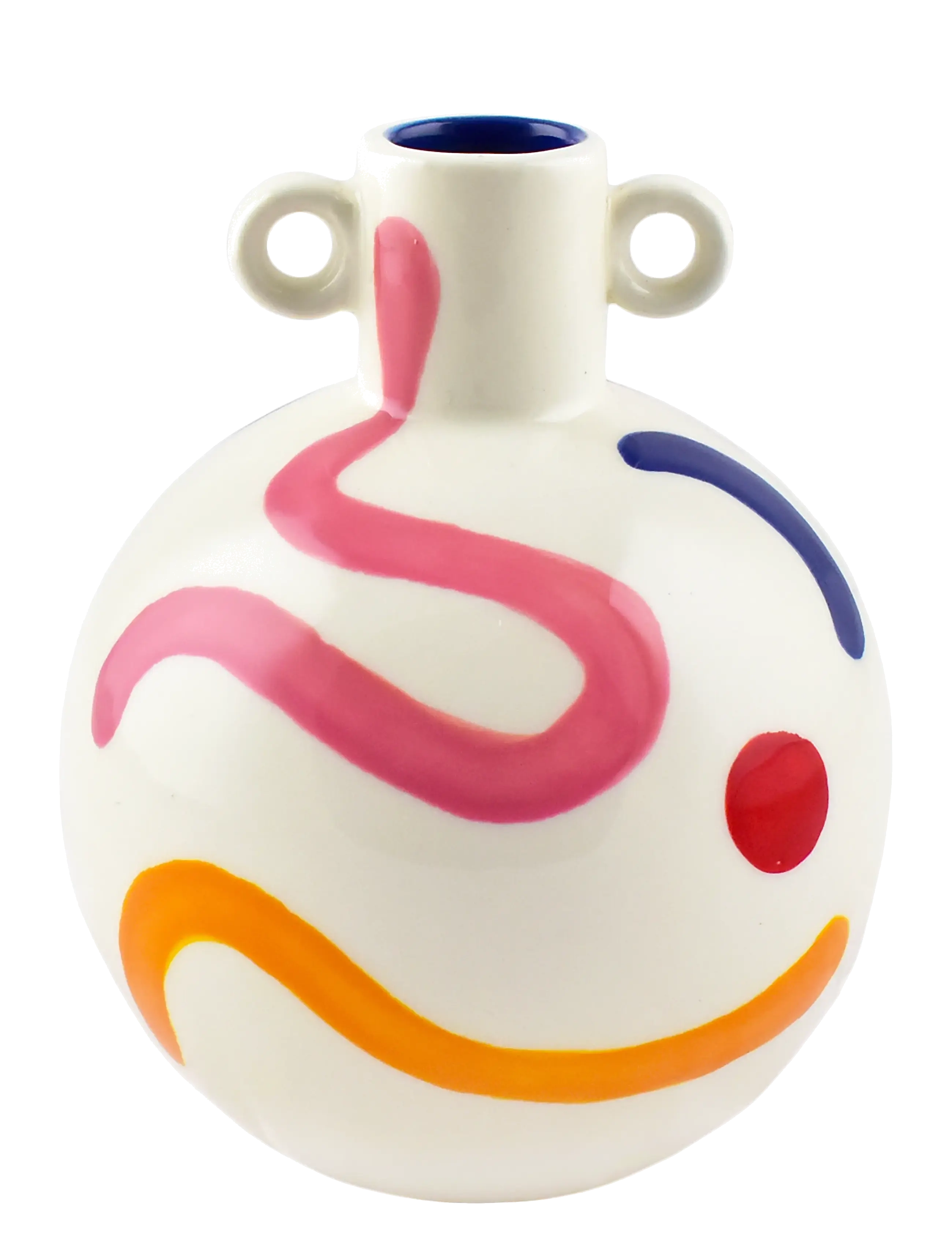 Que Rico Vase Lucía Pintura Locura, 31.5 cm, Vases, Mehrfarbig/gemustert - Other Homeware