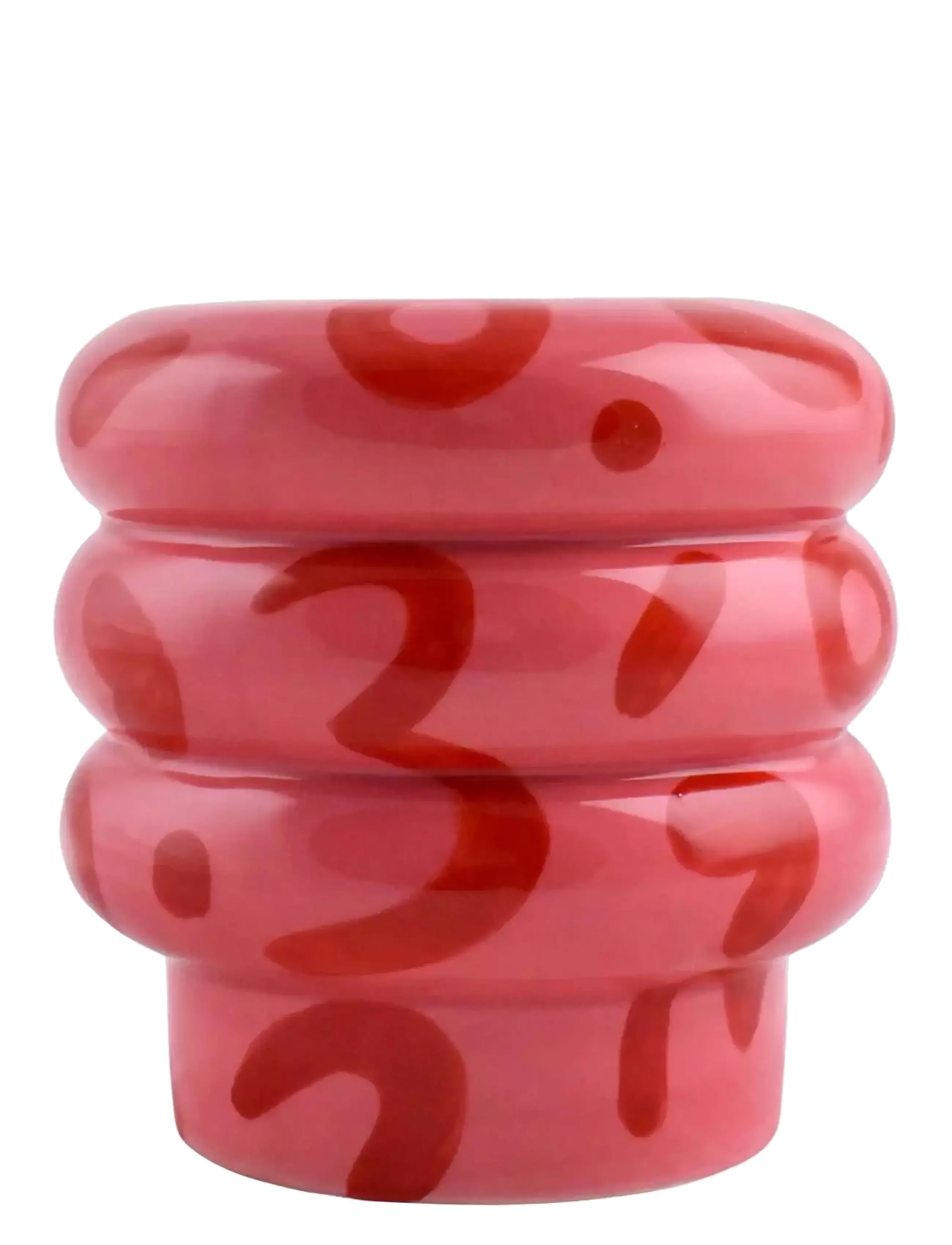 Que Rico Fyrfadsstage Álvaro Leopardo Lindo, 16.5 cm, Vases, Rot - Cylinder Homeware