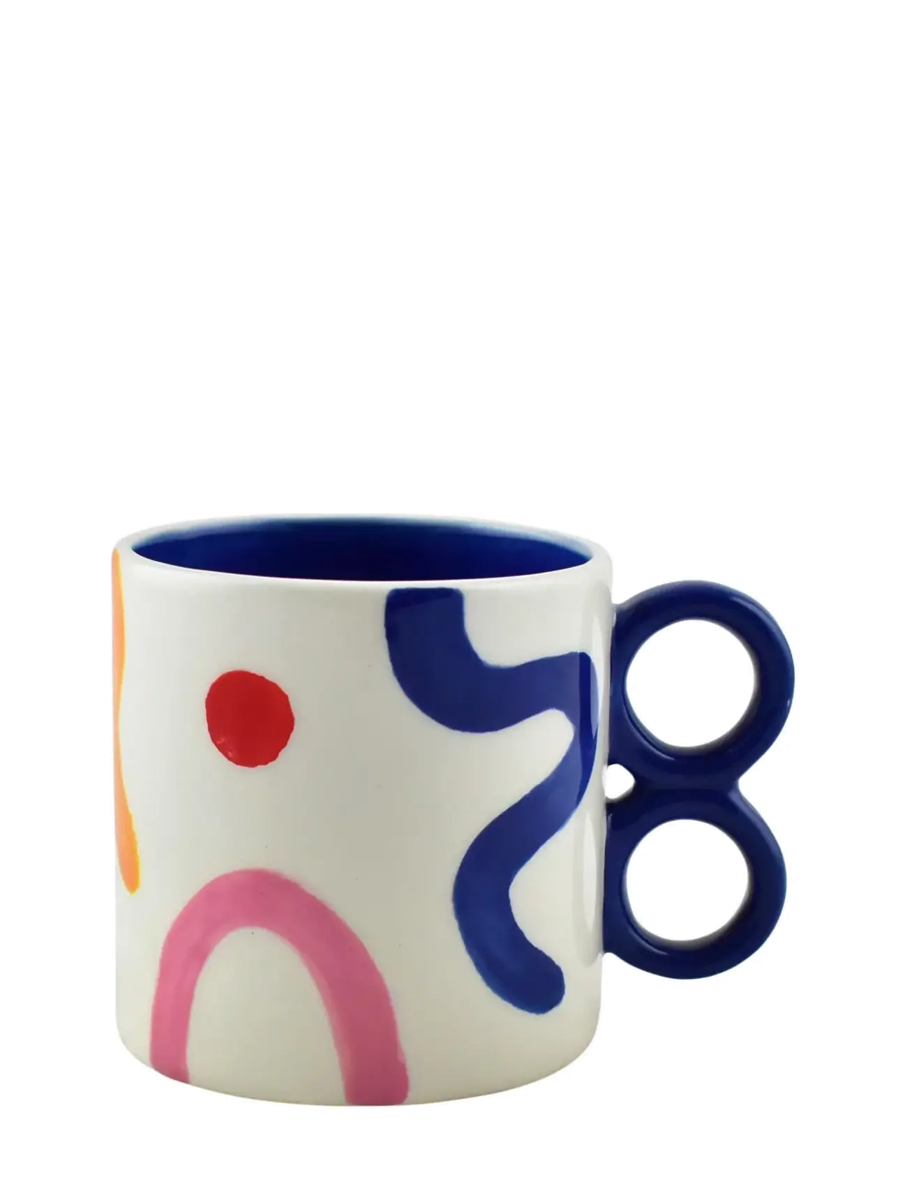 Que Rico Krus Sara Pintura Locura, 2.5 DL, Cups & Mugs, Mehrfarbig/gemustert - Coffee Cups, Homeware