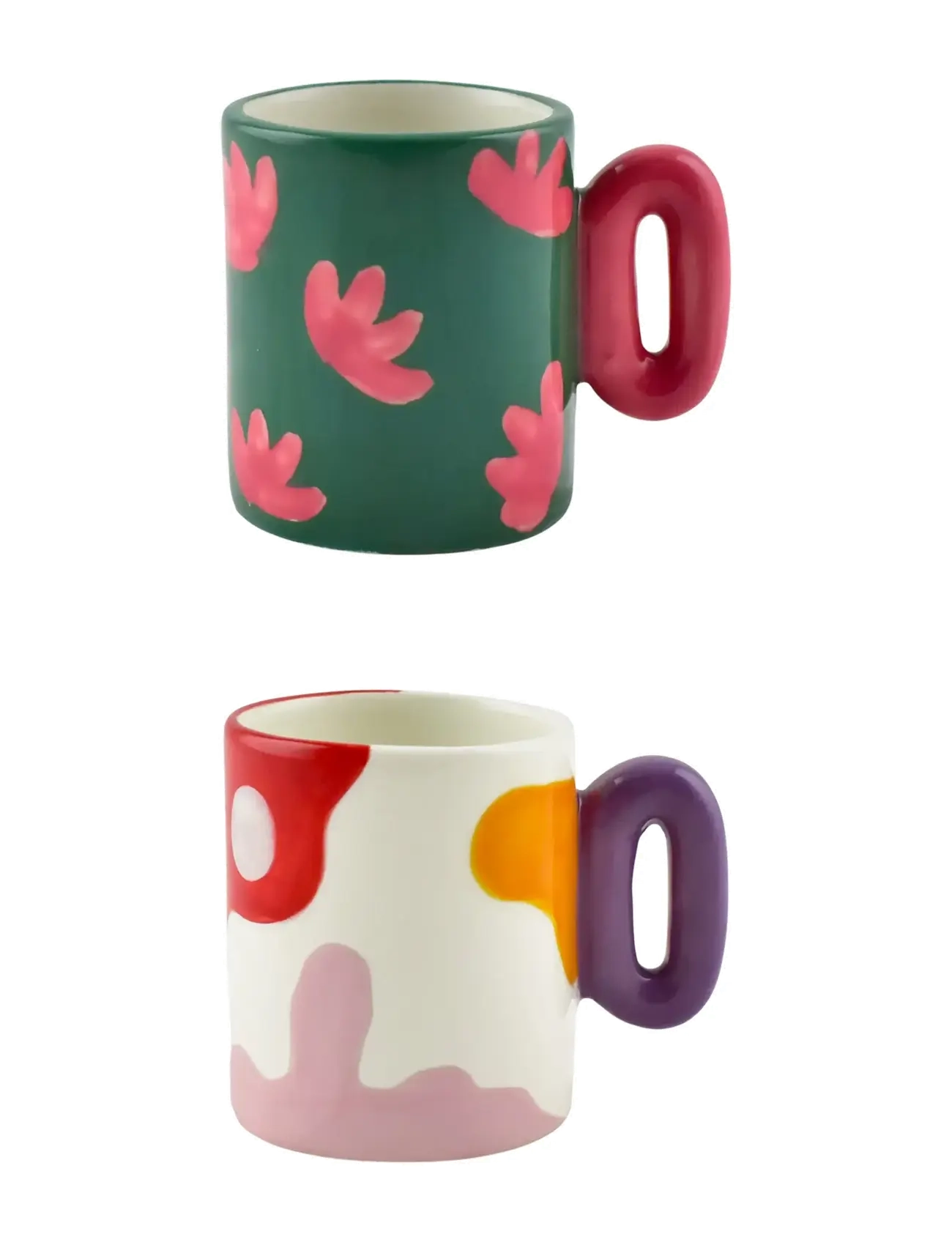 Que Rico Espressokop - Gloria - 2 Stk. Assorteret, 8 CL, Multi/patterned, Kopper & Krus > Kaffekopper, Unisex