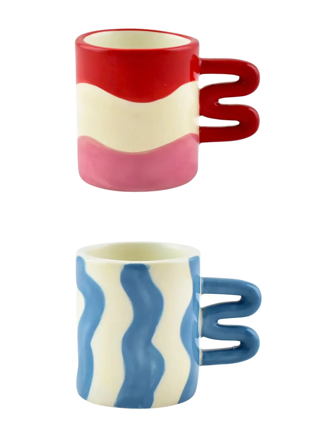 Que Rico Espressokop - Aurora - 2 Stk. Assorteret, 8 CL, Multi/patterned, Kopper & Krus > Kaffekopper, Unisex