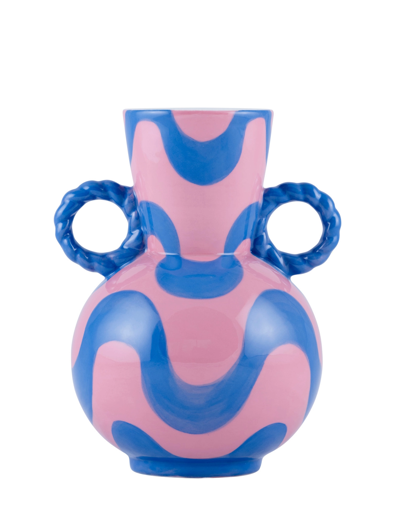 Que Rico Vase Rosalía Río Retro, Cylindervase, Multi/mønstret, Str: 19.5 CM