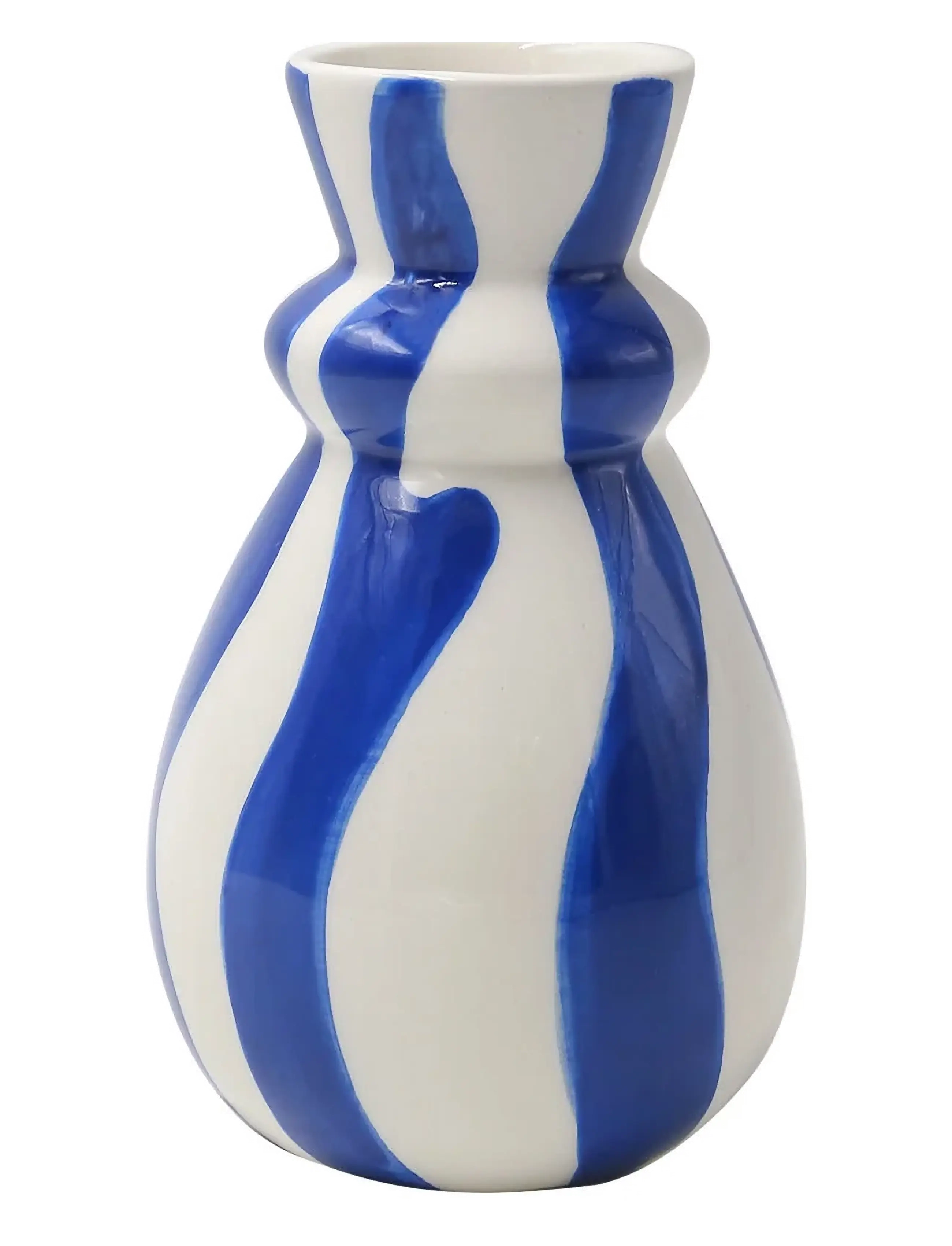 Que Rico Vase Carolina Bold & Blue, Vase, Blå, Str: 14.5 CM