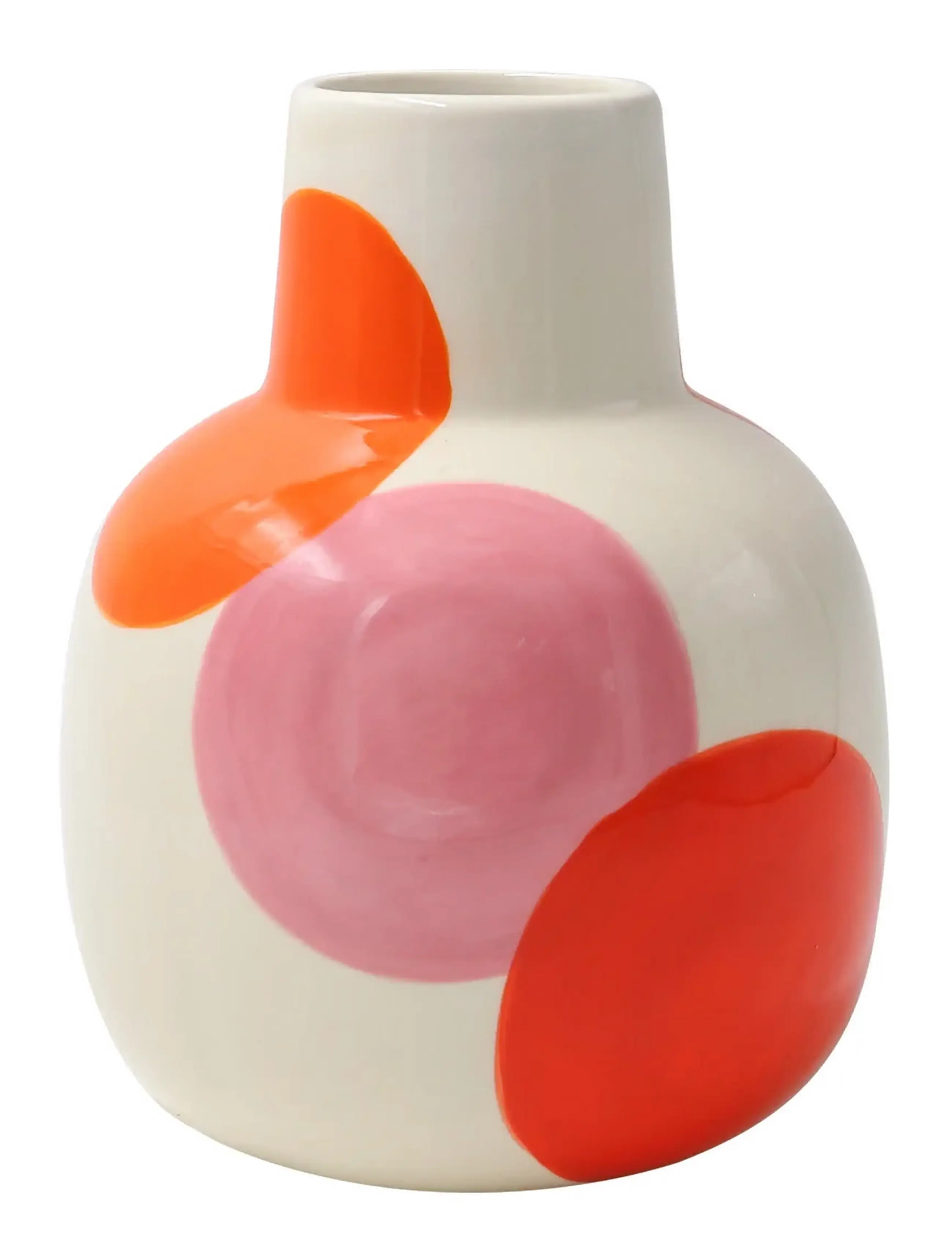 Que Rico Vase Rosita Bolas Bailandas, Vase, Multi/mønstret, Str: 15.5 CM