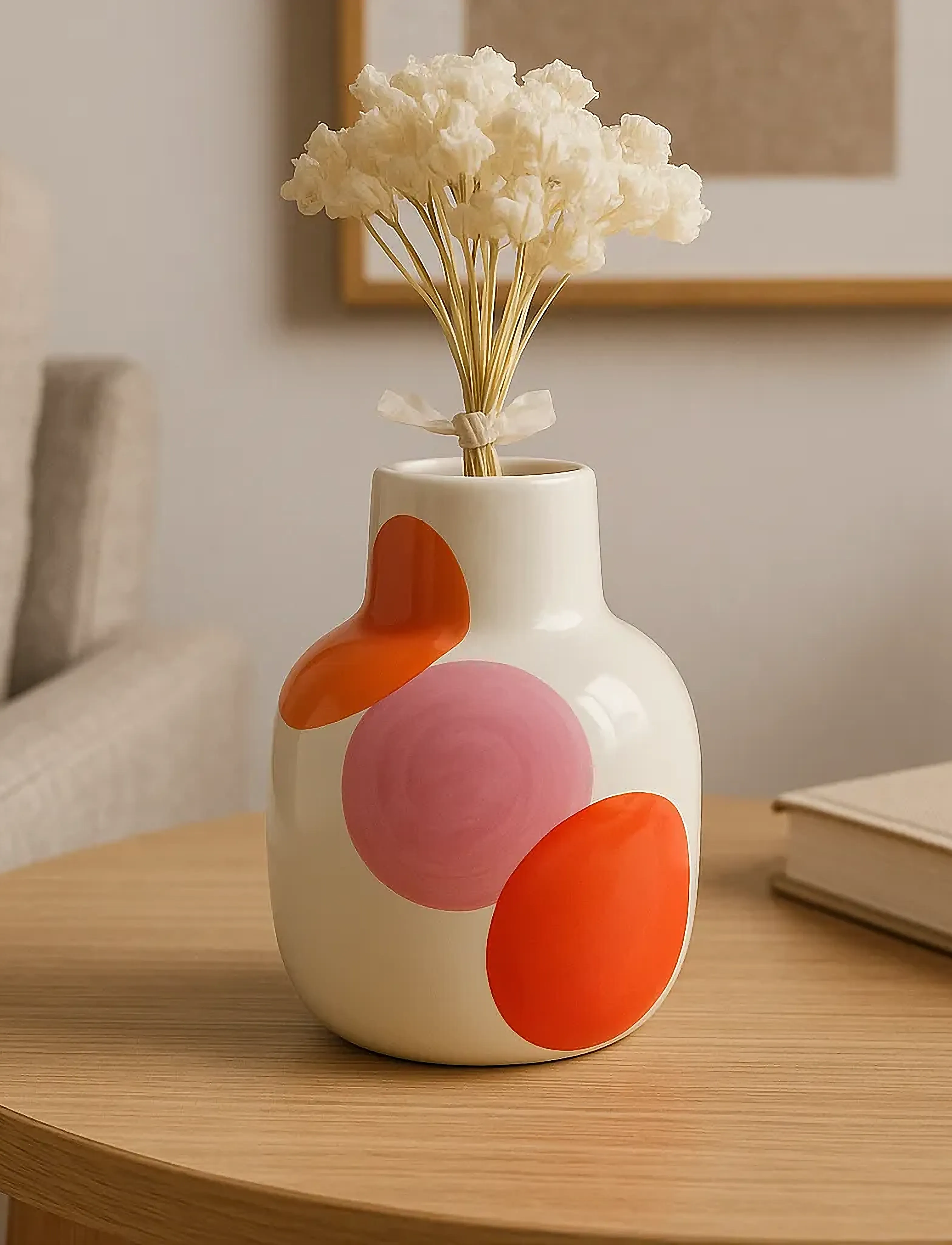Que Rico Vase Rosita Bolas Bailandas, 15.5 cm, Vases, Mehrfarbig/gemustert - Other Homeware