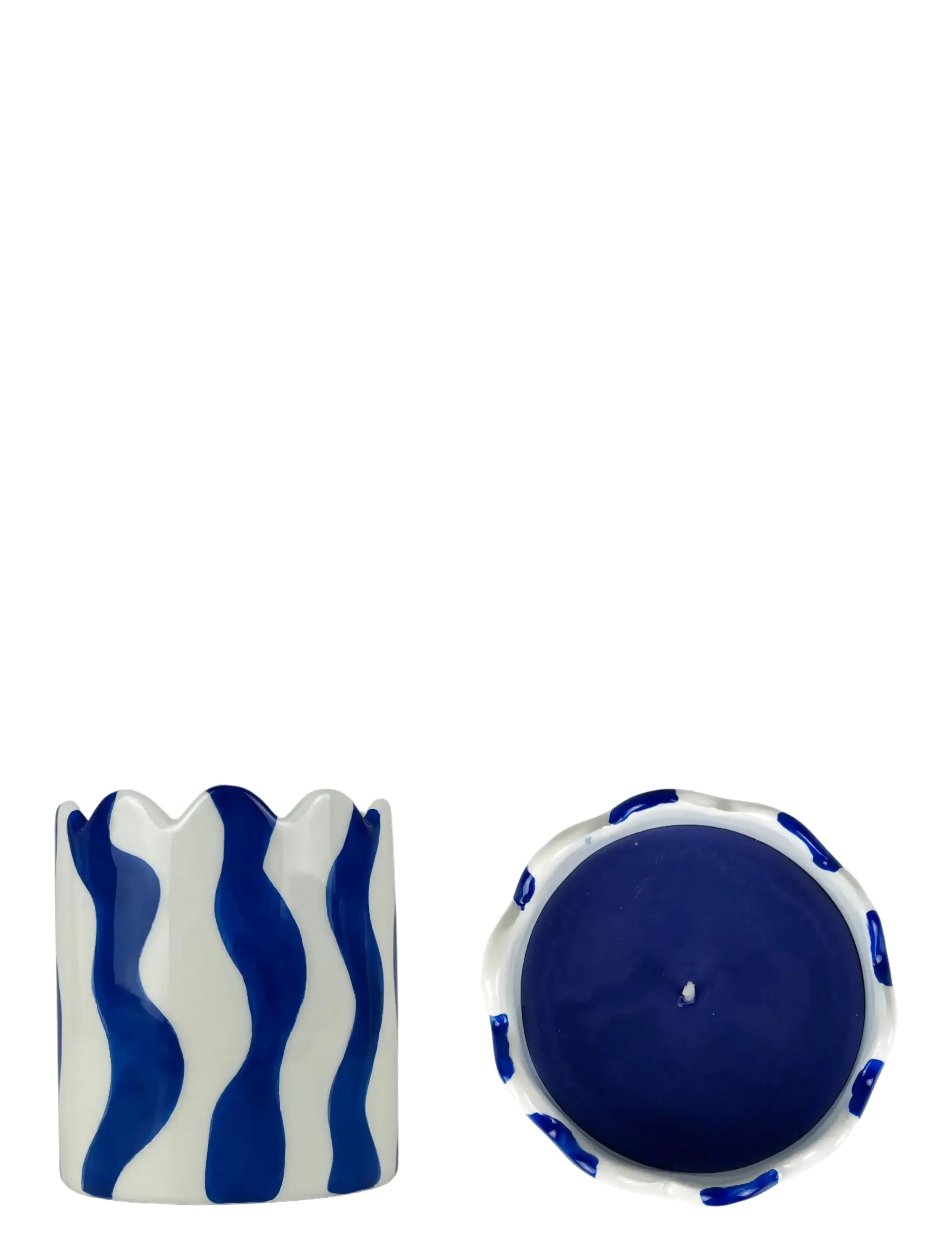 Que Rico Duftlys Luisa Bold & Blue, Lysestage, Blå, Str: H9.3CM