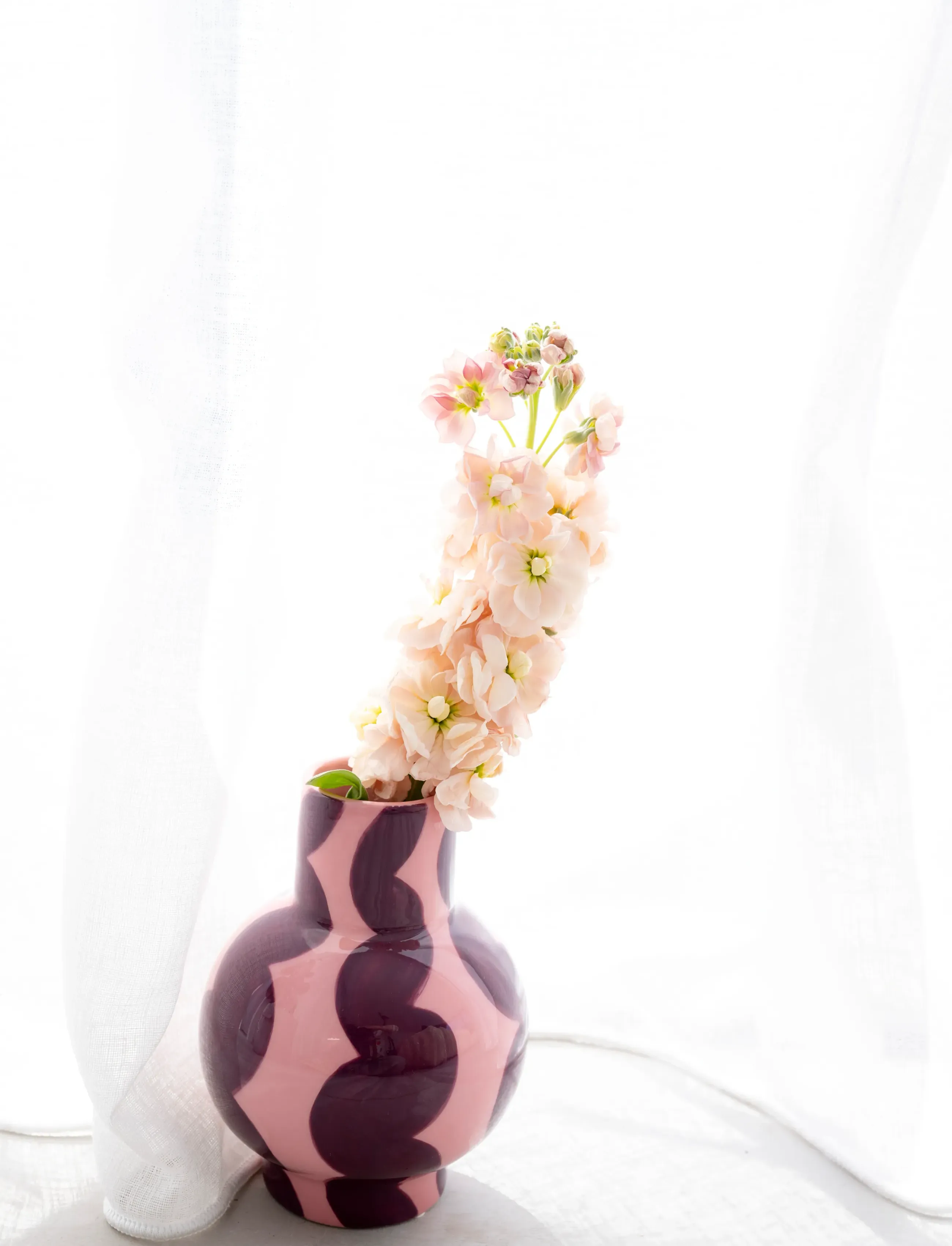 Que Rico Vase Gaspar Wavy Rumba, H12 cm, Vases, Burgunderrot - Other Homeware
