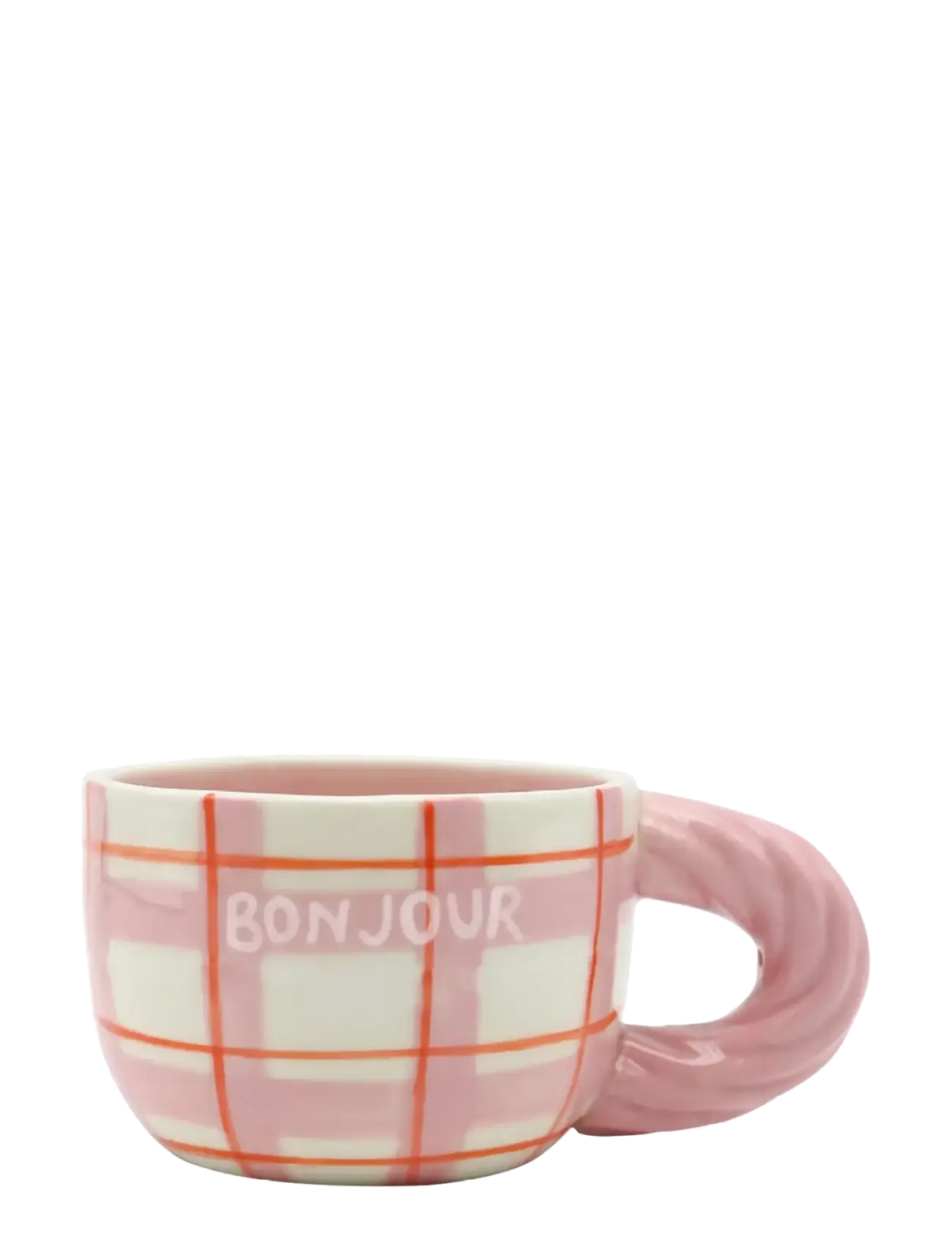 Que Rico Krus Natalia French Kiss, Coffee Kop, Pink, Str: H9.4CM