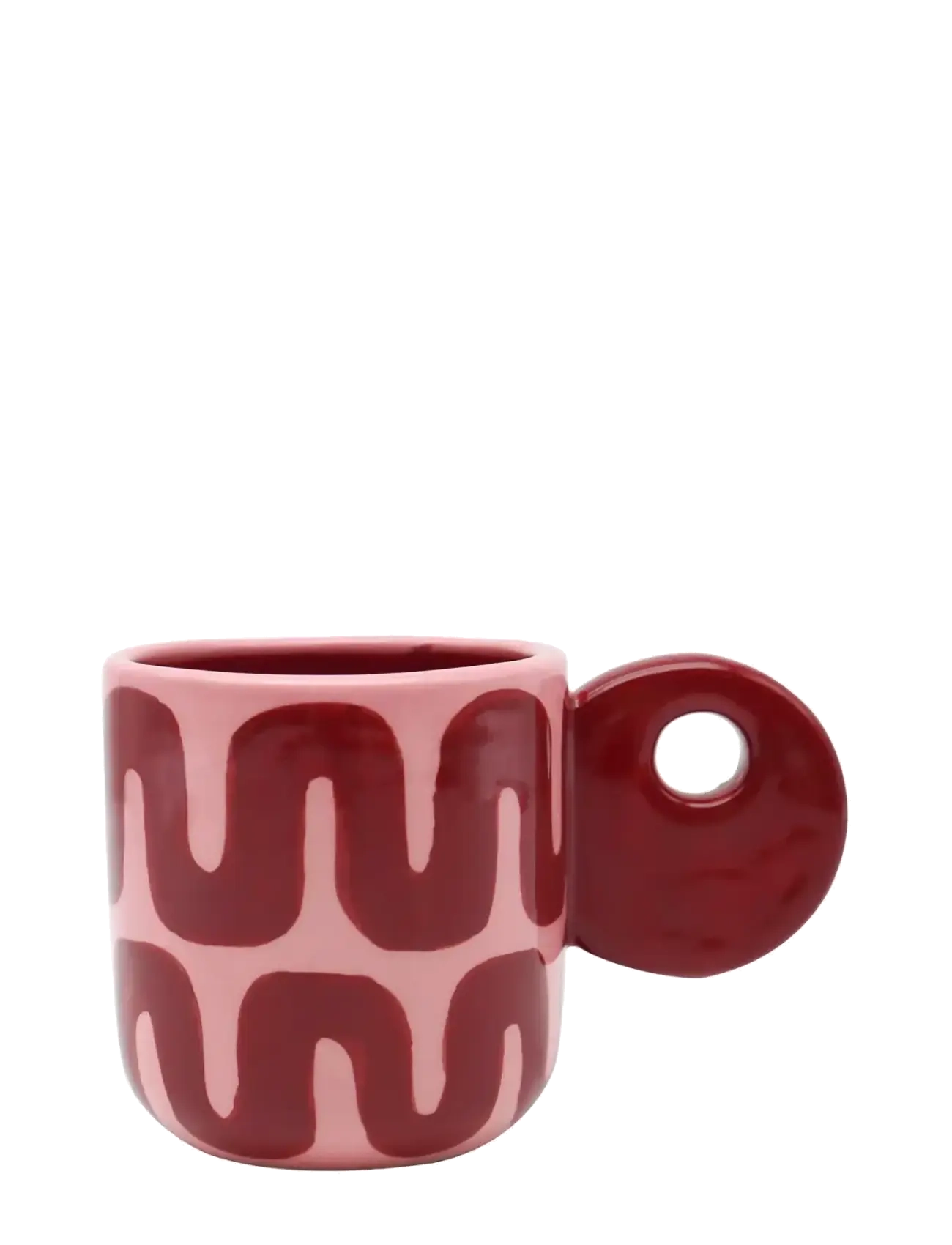 Que Rico Krus Leonor Retro Rythm, Coffee Kop, Bordeaux, Str: H8CM