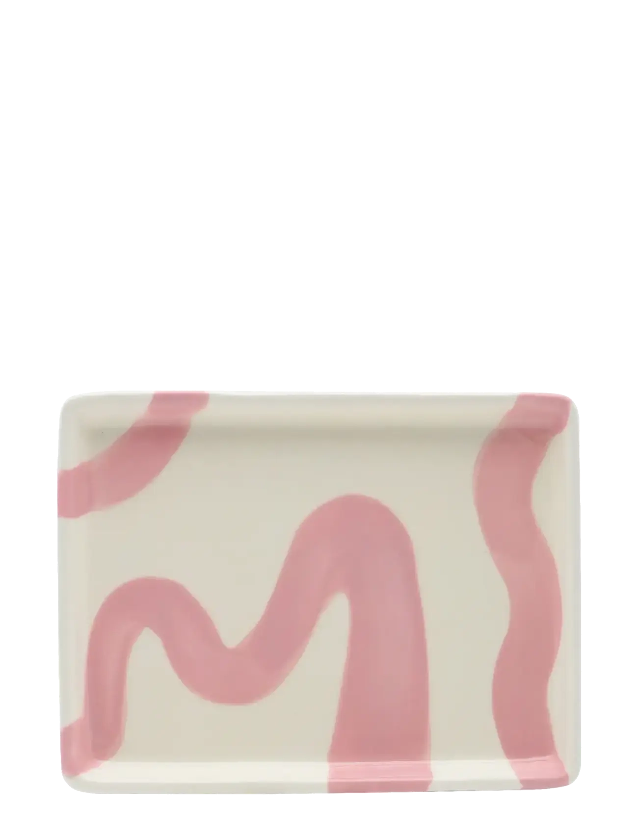 Que Rico Bakke Javier Spanish Swirls Pink, Small Plade, Pink, Str: H13CM
