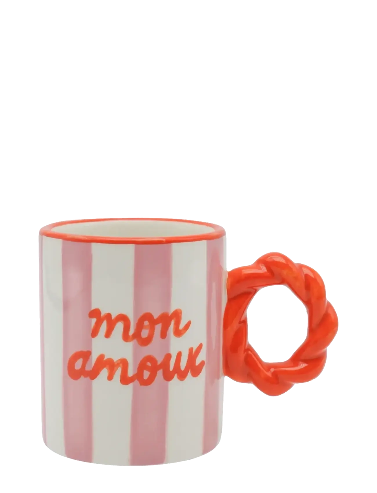 Que Rico Krus Miguel Mon Amour, Coffee Kop, Hvid, Str: H8CM
