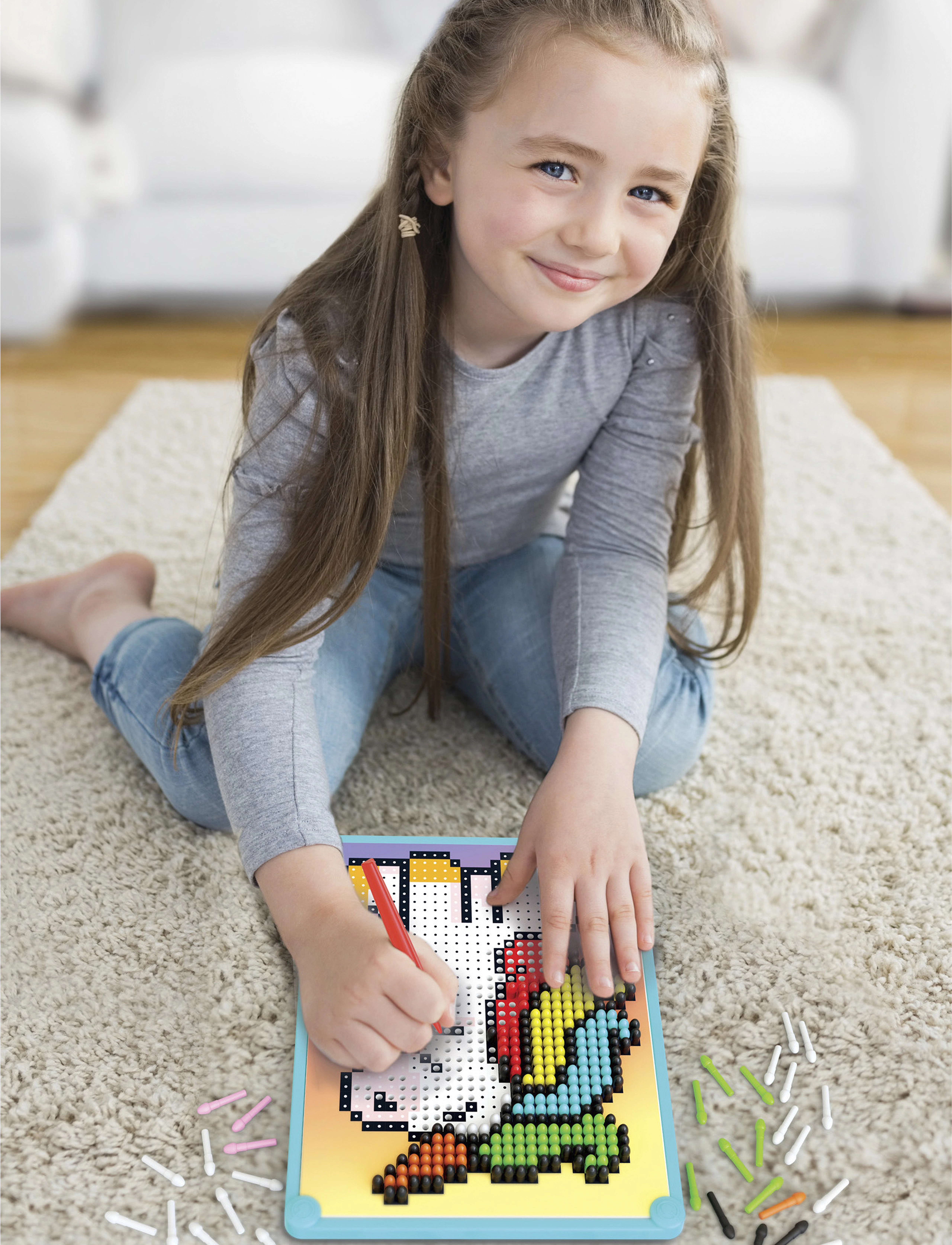 Quercetti - PIXEL ART BASIC UNICORN 877 ST - askartelusarja - multi - 3