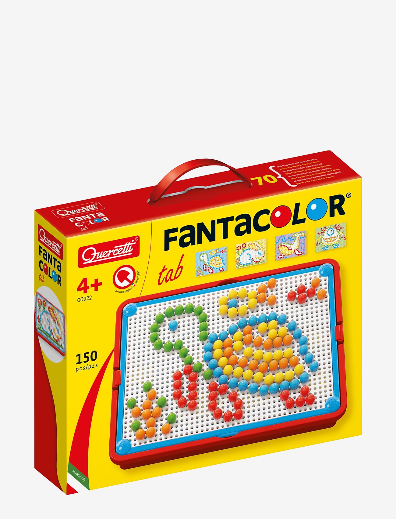 Quercetti - PEGART VÄSKA, TAVLA, 150 ST - pedagogiska spel - multi - 1