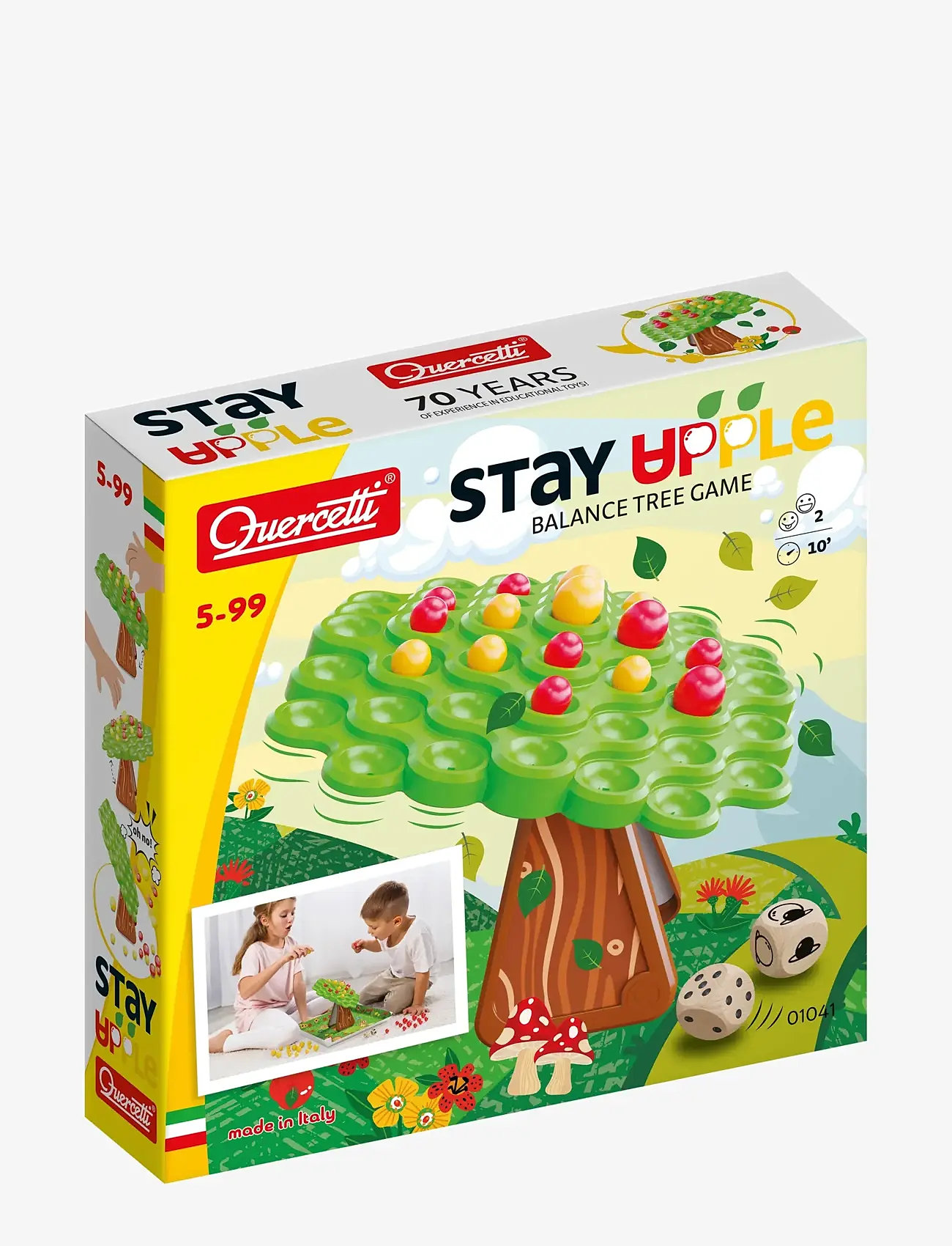 Quercetti - STAY APPLE BALANCED GAME - aktive spil - multi - 2