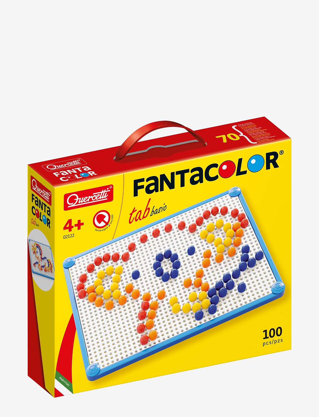 Quercetti - QUERCETTI PEGART TAVLA, 100 ST - pedagogiska spel - multi - 1