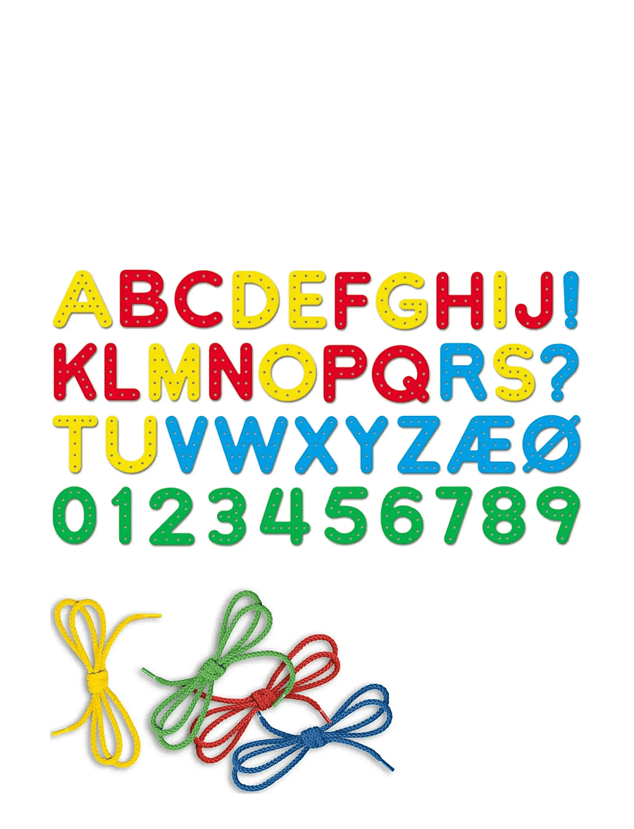 Quercetti - LACING ABC + 123 - pedagogiska spel - multi - 2